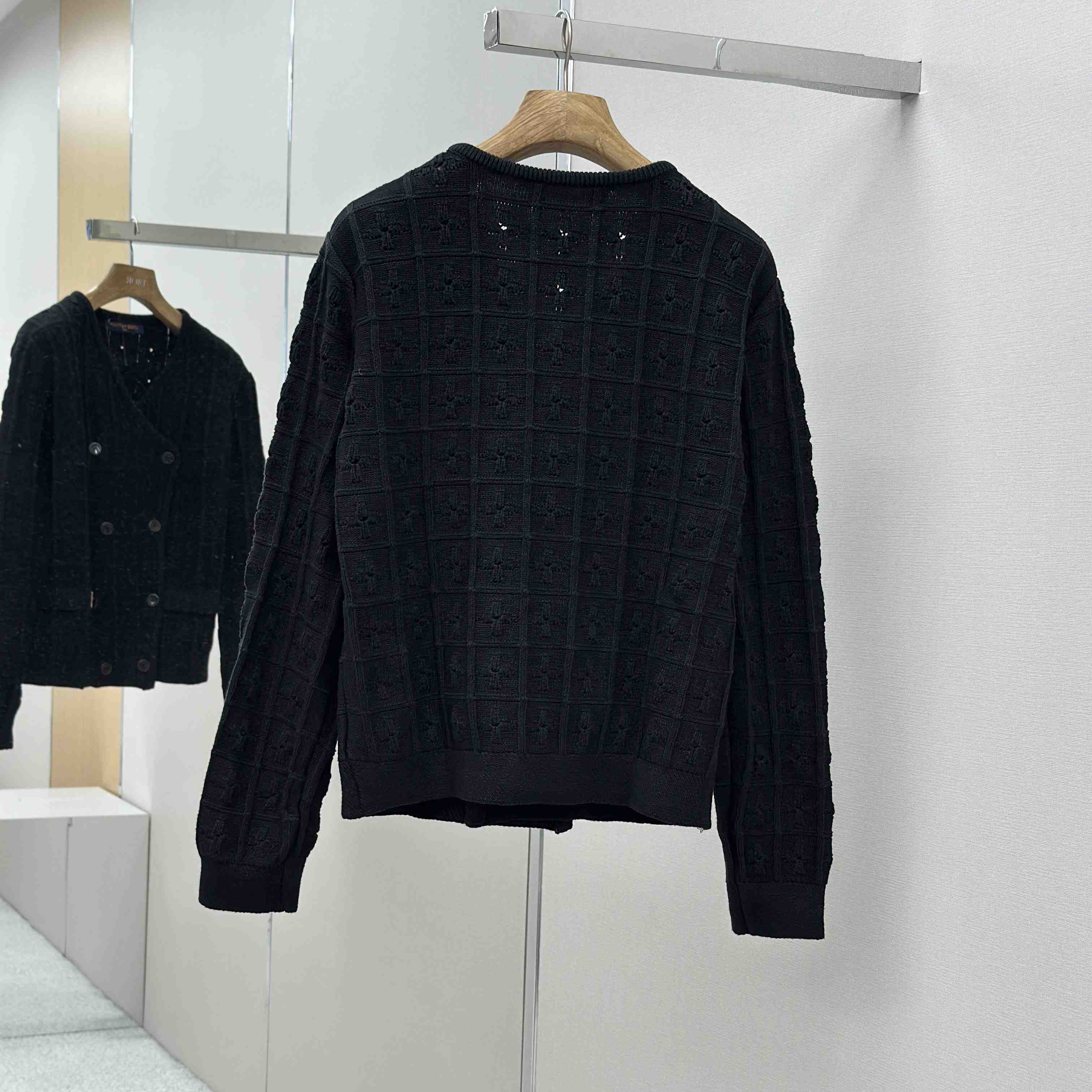 Louis Vuitton Double-Breasted Knit Jacket   1AHVNM - DesignerGu