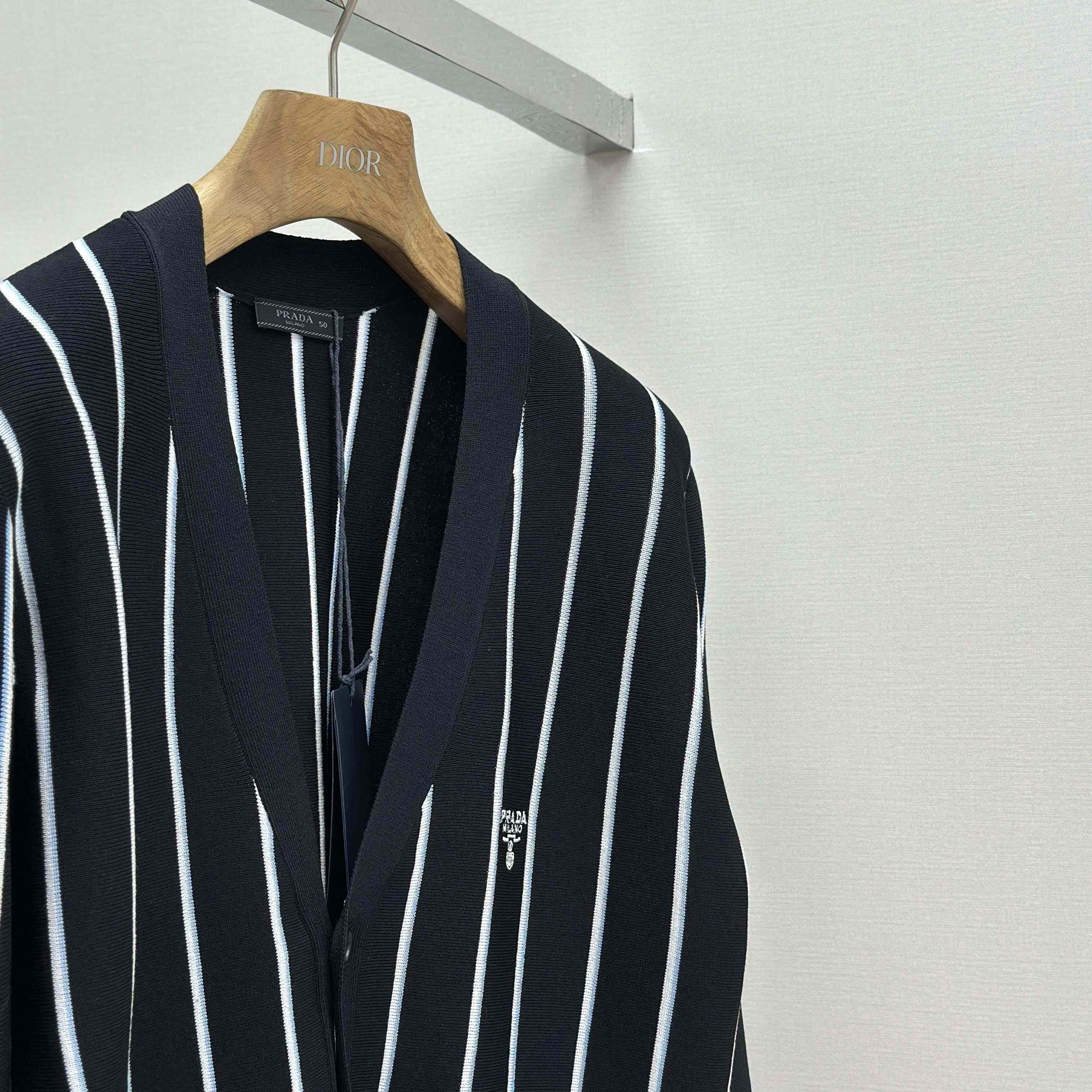 Prada Black Wool Cardigan - DesignerGu