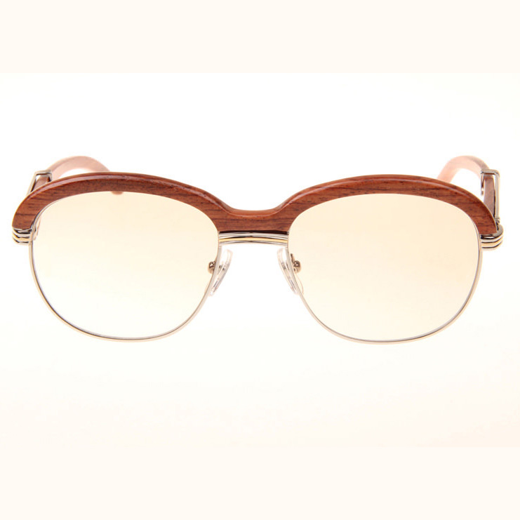 Cartier CT_1116679 Sunglasses In Silver Brown Gradient - DesignerGu
