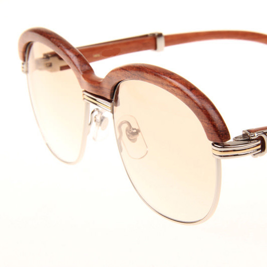 Cartier CT_1116679 Sunglasses In Silver Brown Gradient - DesignerGu
