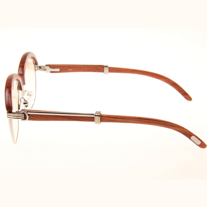 Cartier CT_1116679 Sunglasses In Silver Brown Gradient - DesignerGu