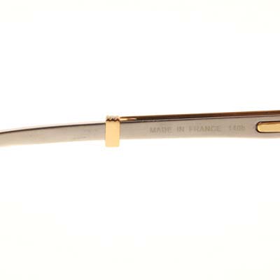 Cartier CT_1116679 Diamond Silver Diamond Stainless Steel Sunglasses In Gold Brown - DesignerGu