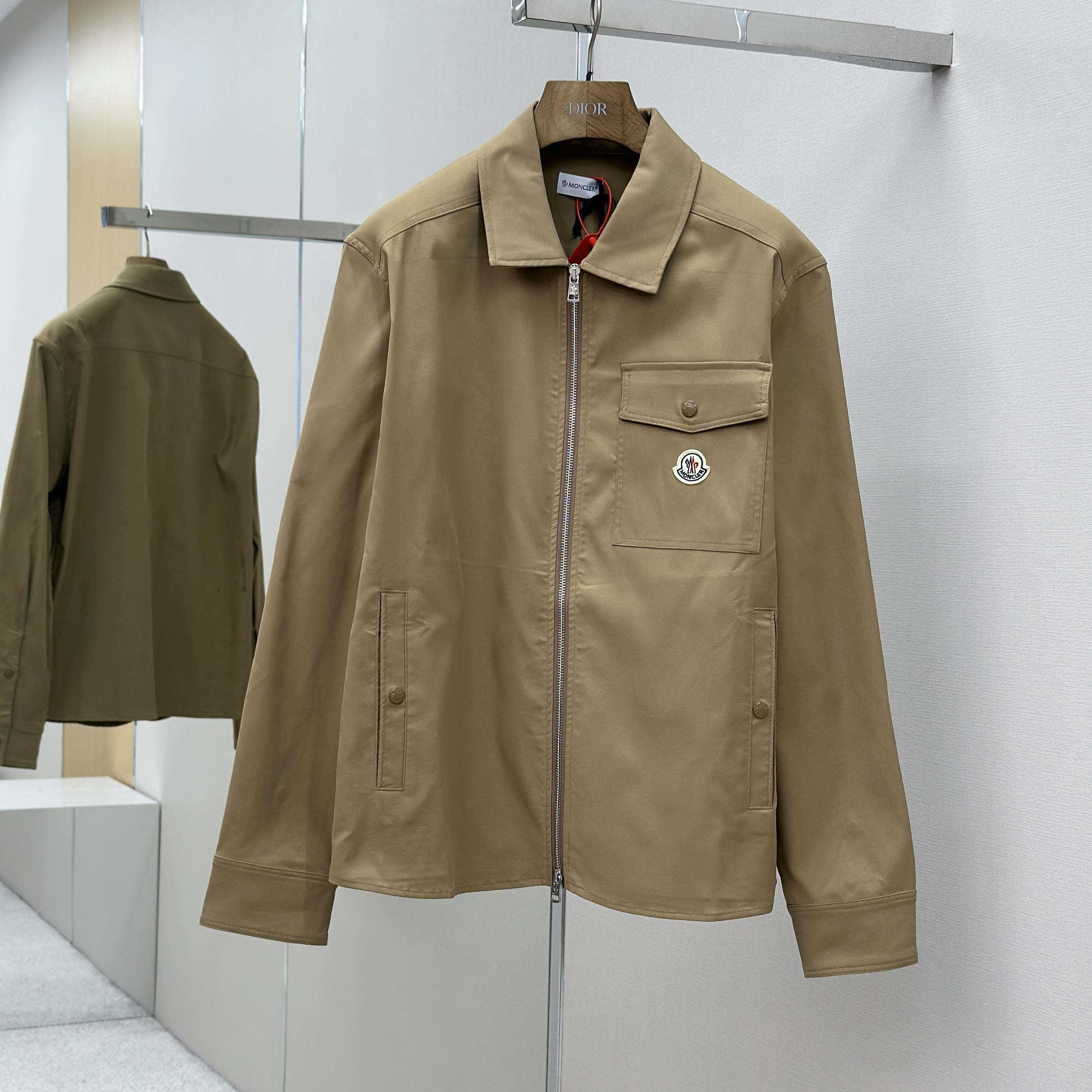 Moncler Gabardine Cotton Shirt Jacket - DesignerGu