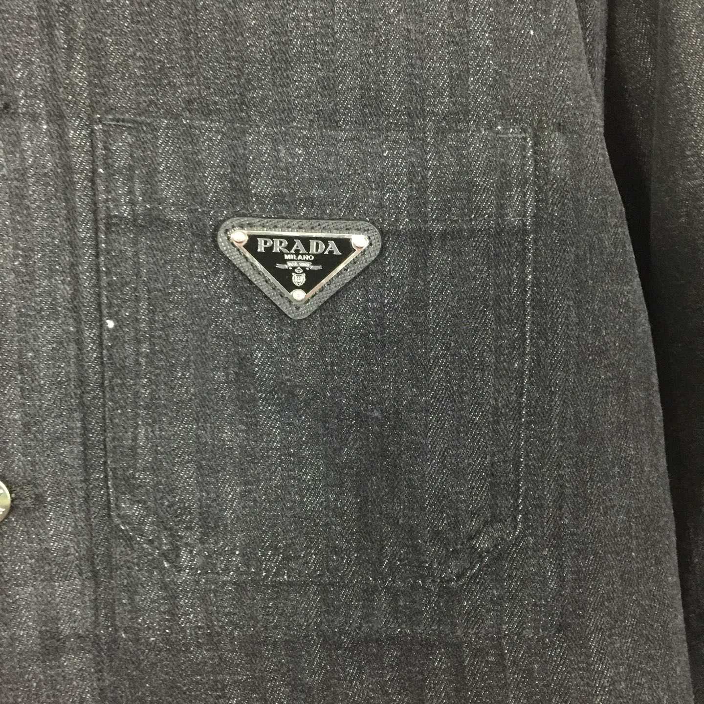 Prada Chevron Denim Blouson Jacket - DesignerGu