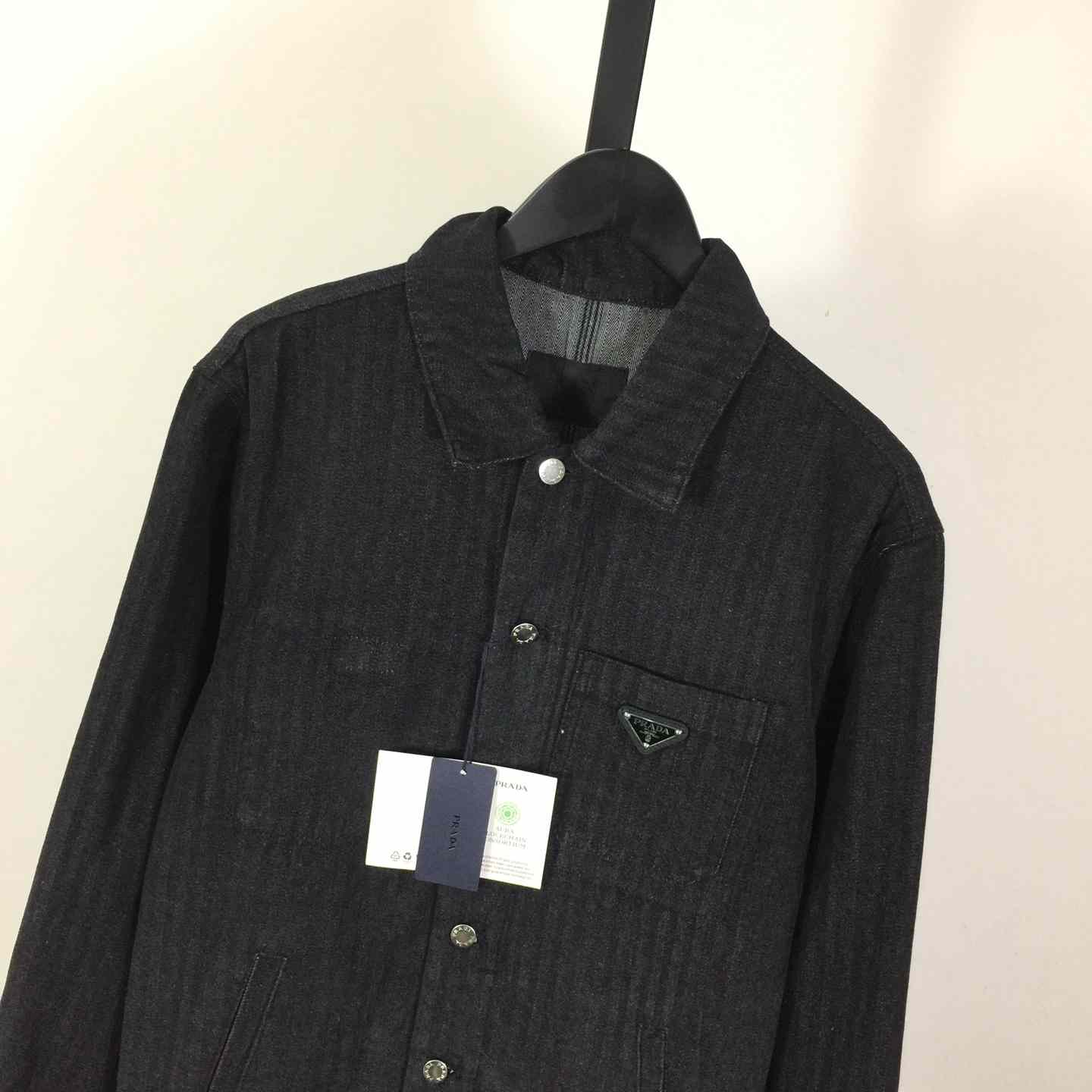 Prada Chevron Denim Blouson Jacket - DesignerGu