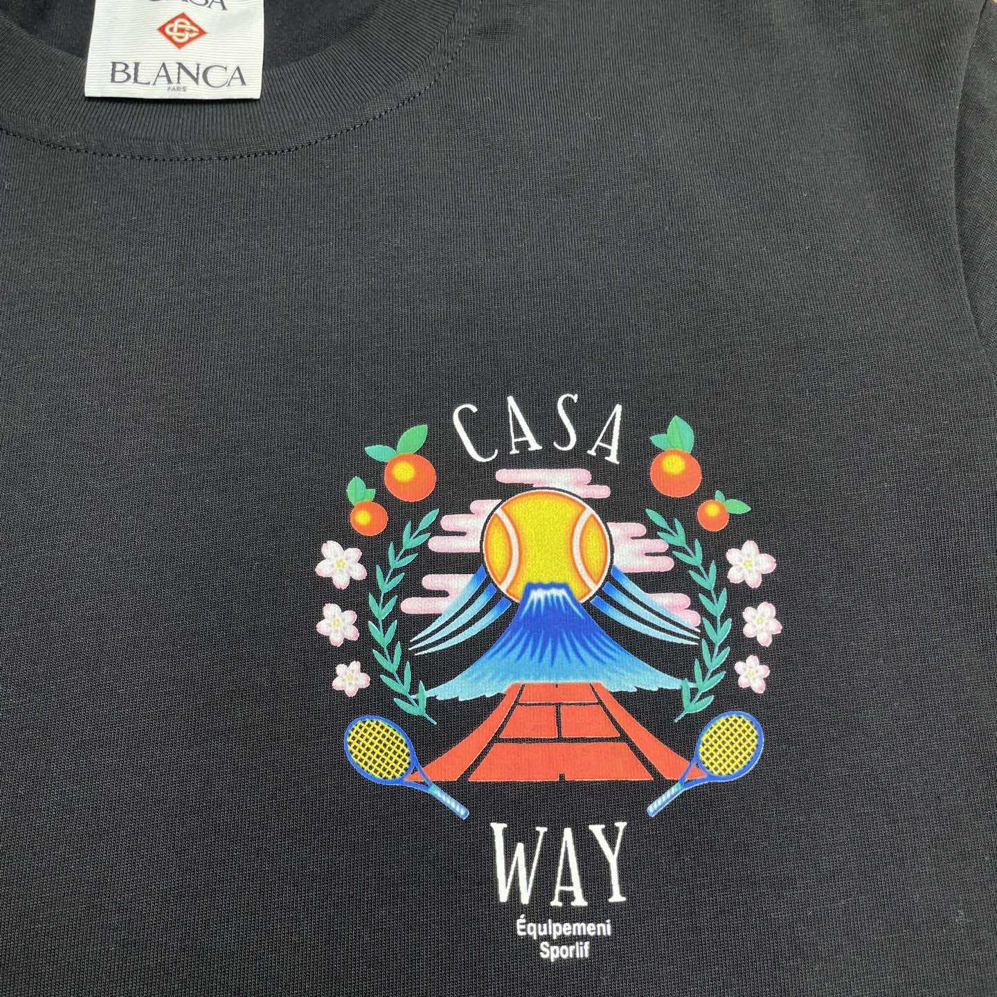 Casablanca Casa Way Mountain Short Sleeve T-Shirt   C1033 - DesignerGu