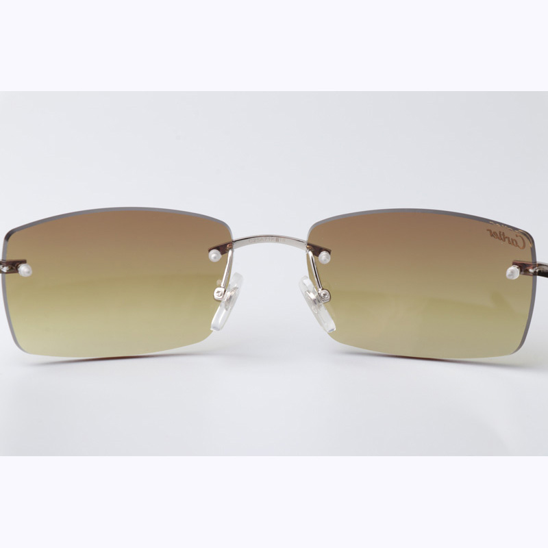 Cartier CT_3524012 Black Buffalo Sunglasses In Silver Brown - DesignerGu