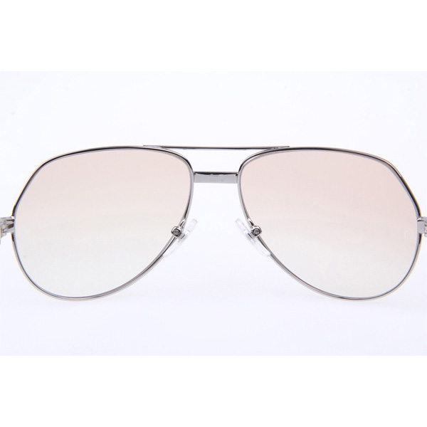 Cartier CT 1324912 Sunglasses In Silver Brown - DesignerGu
