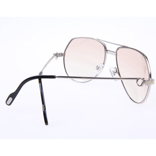 Cartier CT 1324912 Sunglasses In Silver Brown - DesignerGu