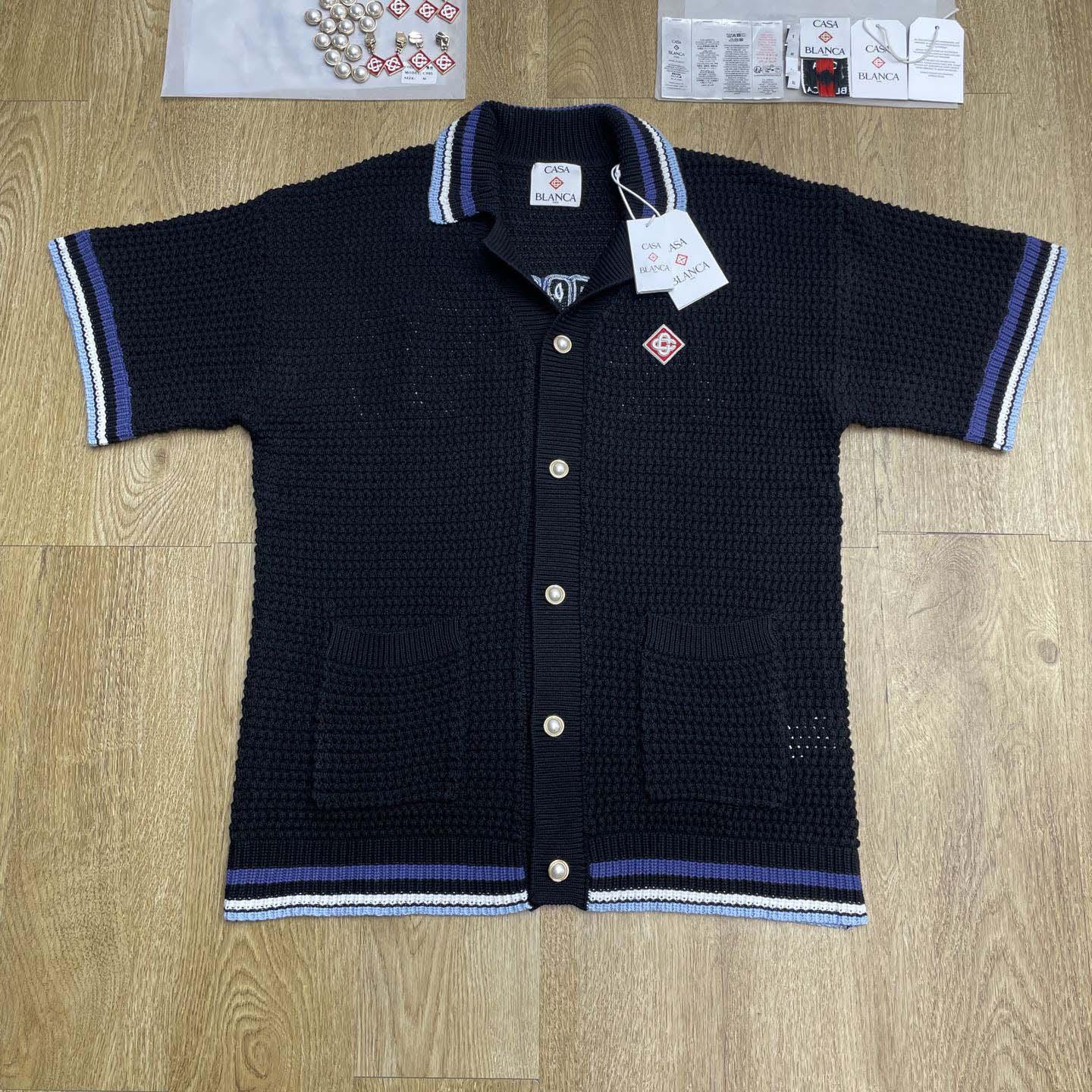 Casablanca Gothic Short-sleeve Crochet Shirt   Z6015 - DesignerGu