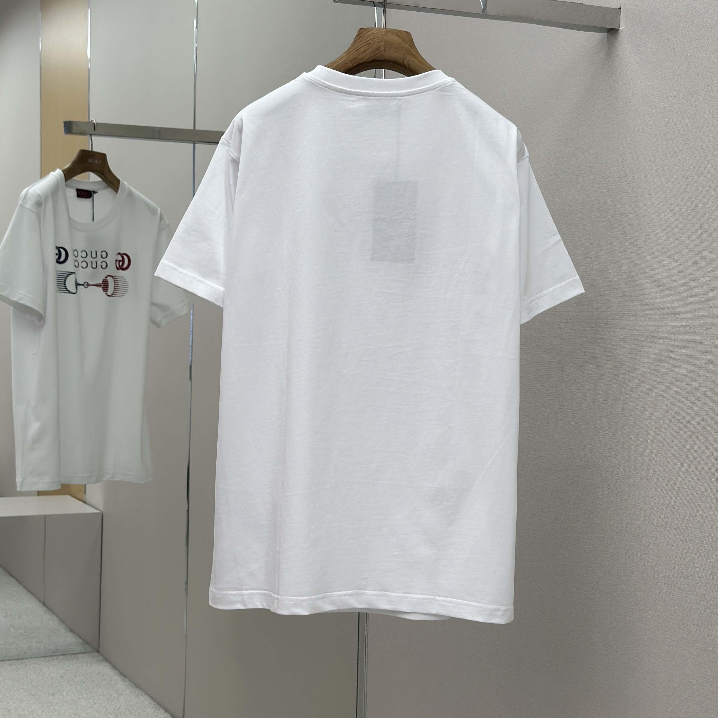 Gucci Printed Cotton Jersey T-shirt - DesignerGu