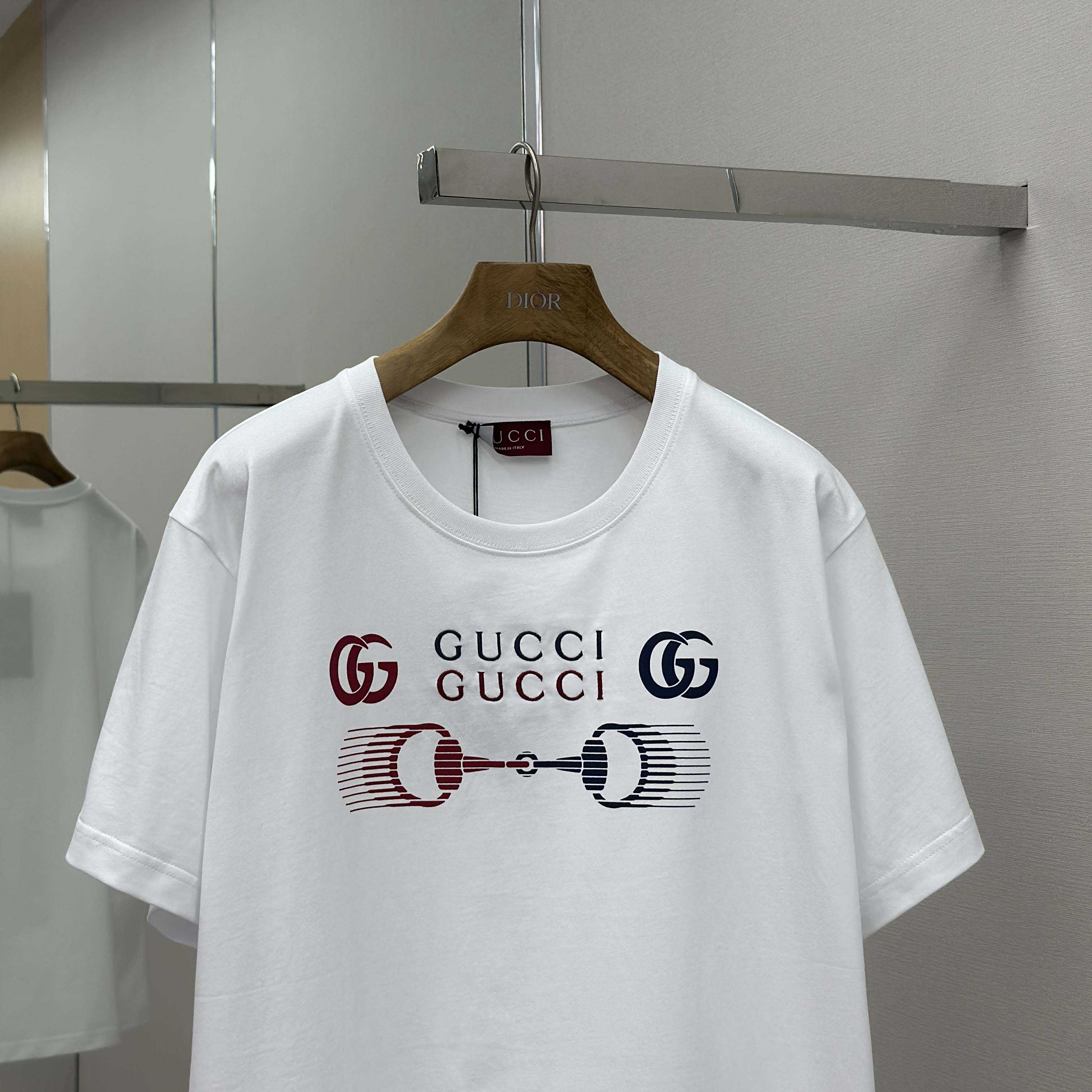 Gucci Printed Cotton Jersey T-shirt - DesignerGu