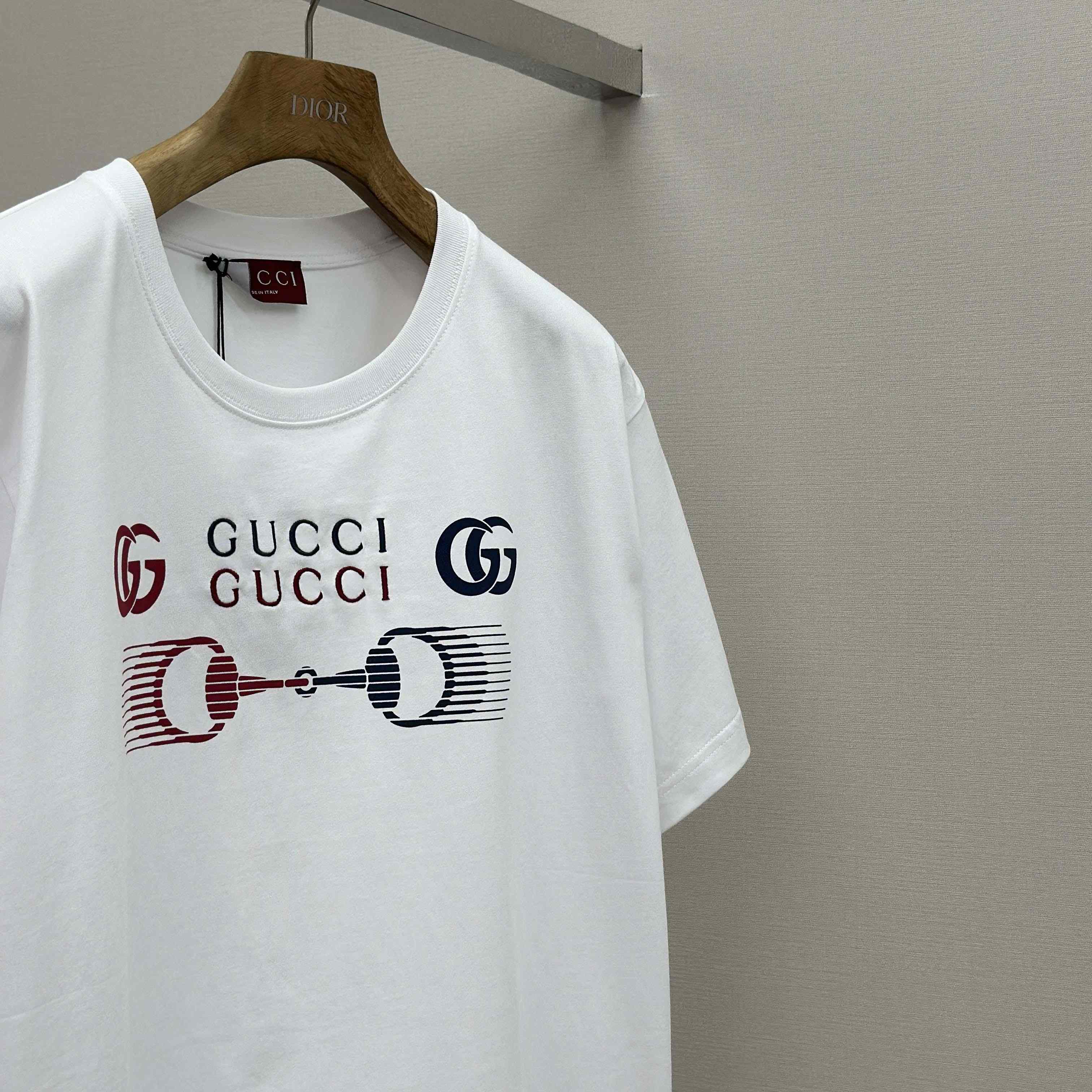 Gucci Printed Cotton Jersey T-shirt - DesignerGu