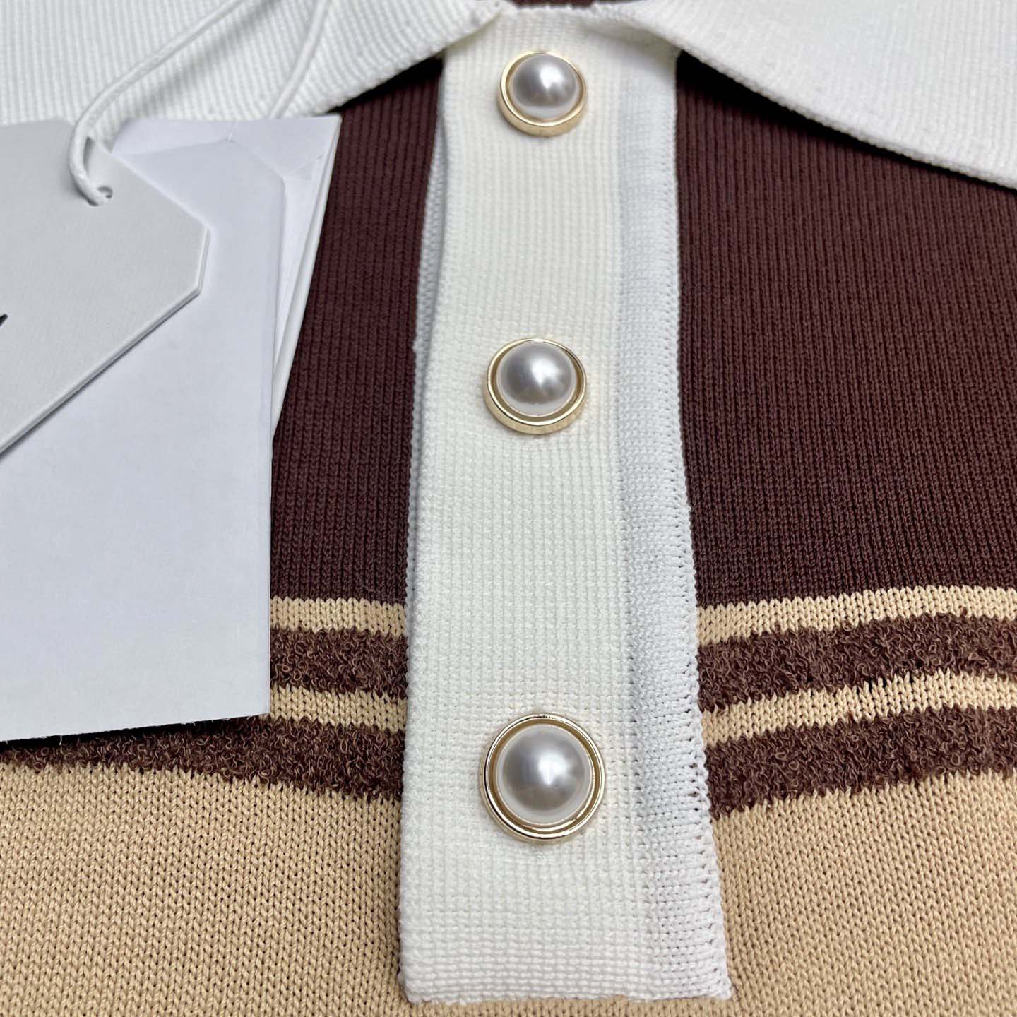 Casablanca Stripe Polo Shirt   D0100 - DesignerGu