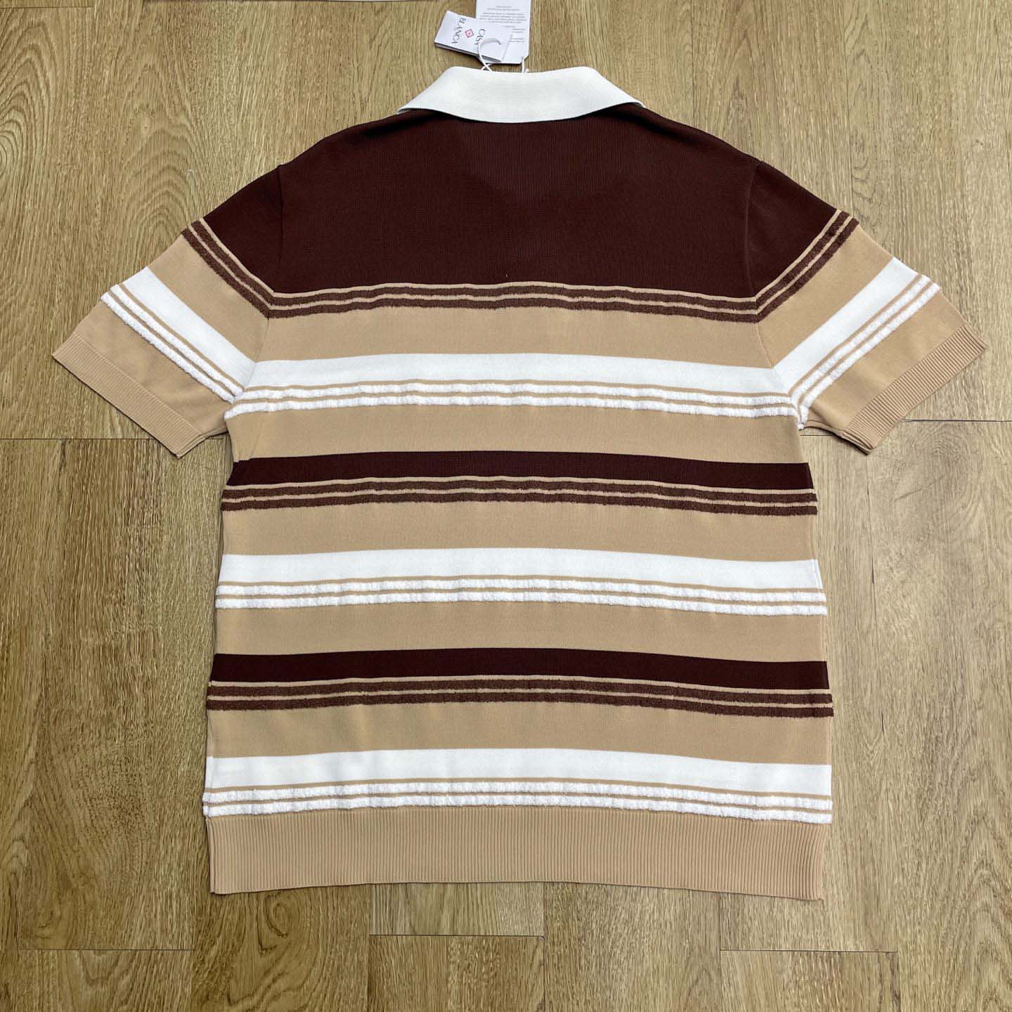 Casablanca Stripe Polo Shirt   D0100 - DesignerGu