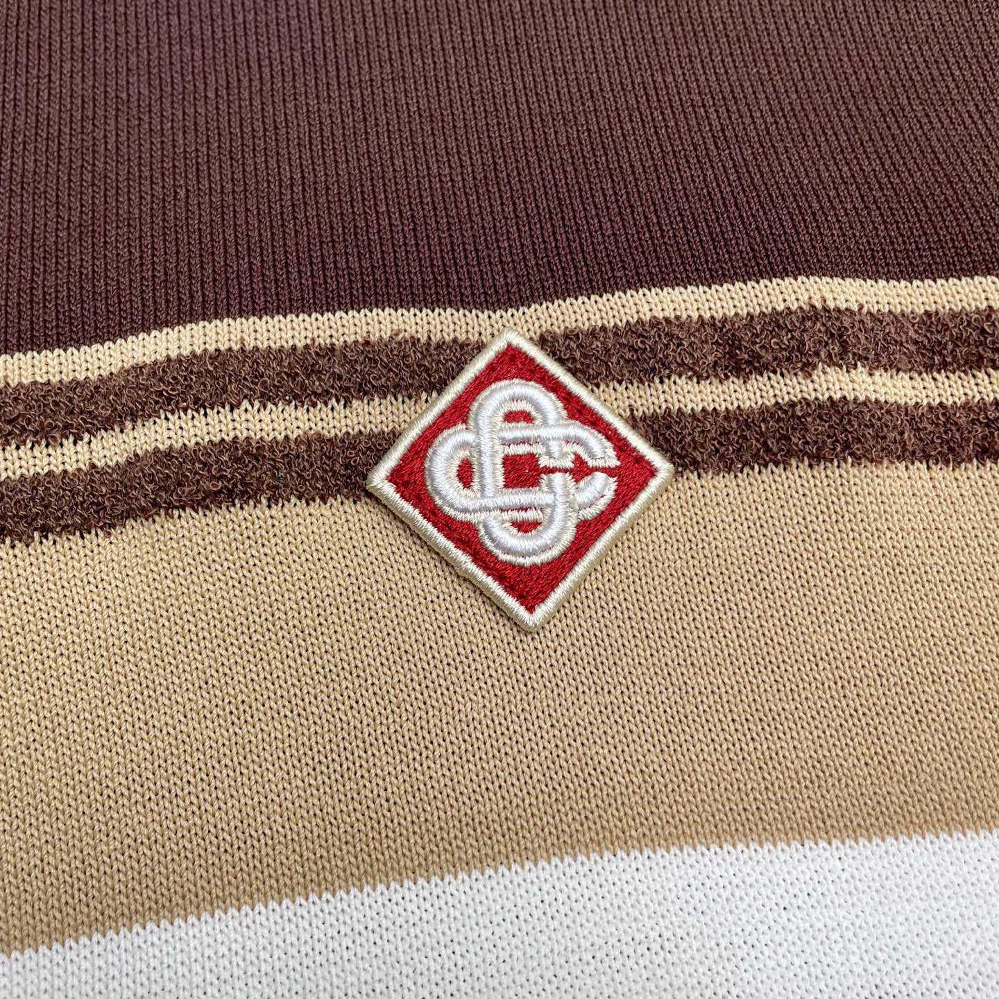 Casablanca Stripe Polo Shirt   D0100 - DesignerGu