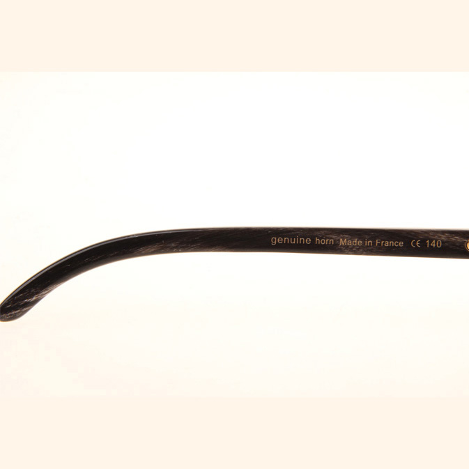 Cartier CT_3524012 Black Grey Buffalo Sunglasses In Gold Brown - DesignerGu