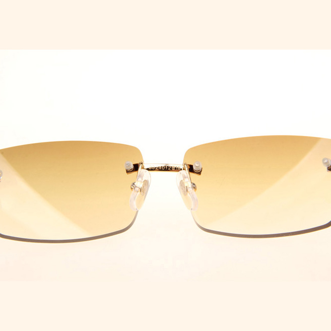 Cartier CT_3524012 Black Grey Buffalo Sunglasses In Gold Brown - DesignerGu