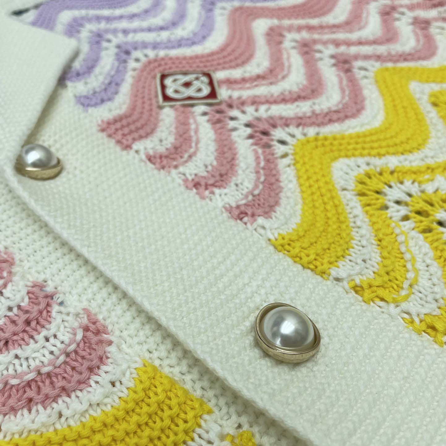 Casablanca Wave Crochet Shirt   D0056 - DesignerGu