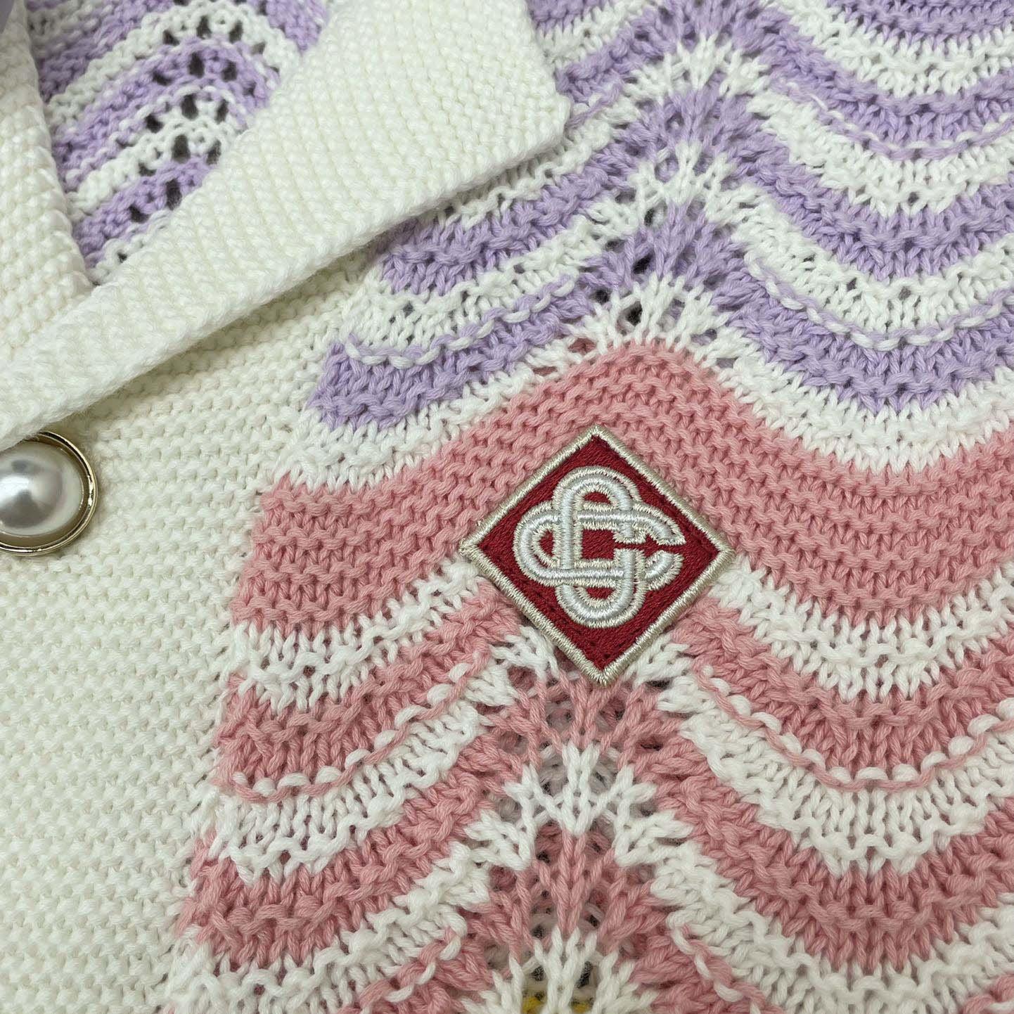 Casablanca Wave Crochet Shirt   D0056 - DesignerGu