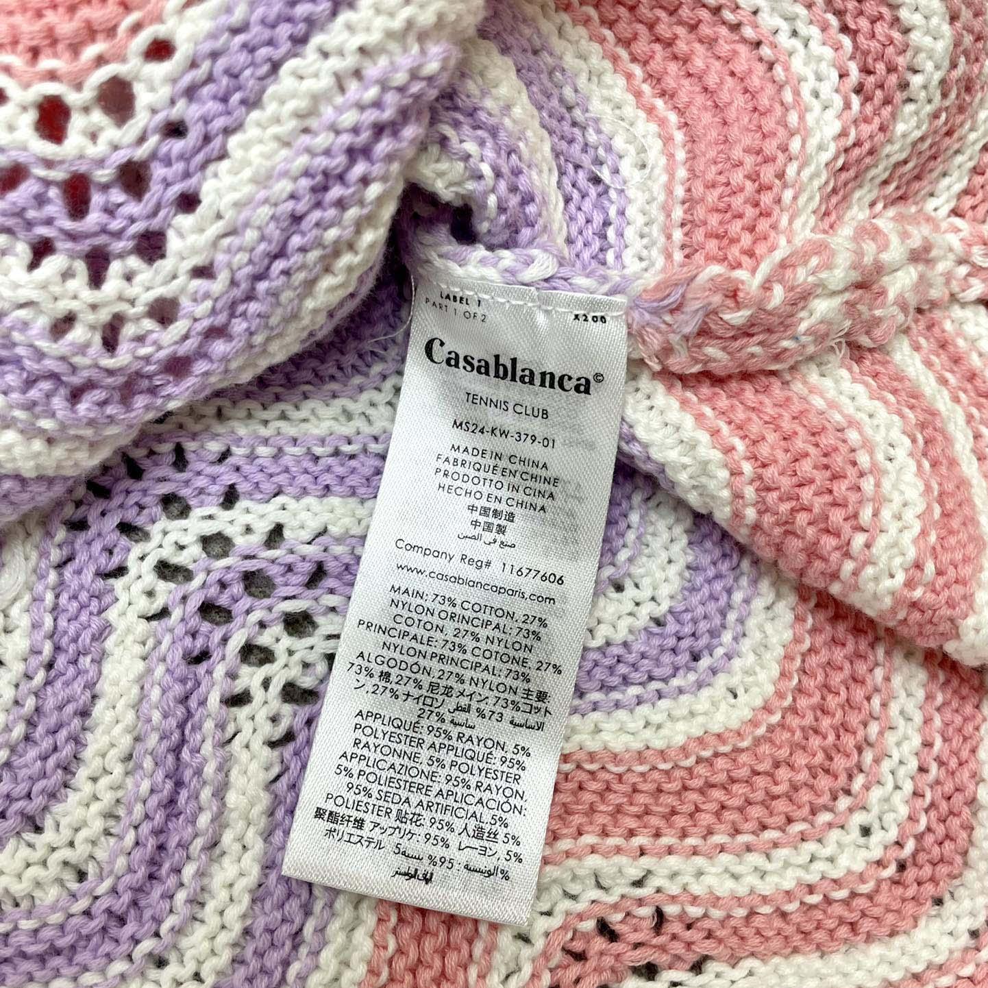 Casablanca Wave Crochet Shirt   D0056 - DesignerGu