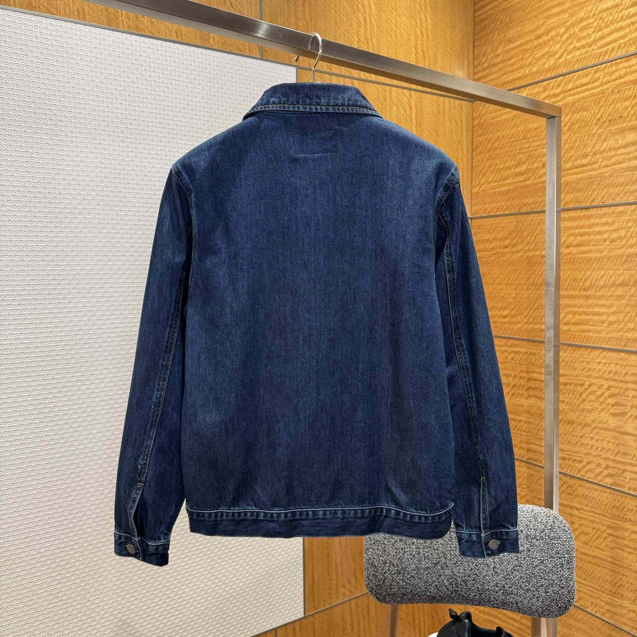 Prada Light Denim Zipper Jacket - DesignerGu