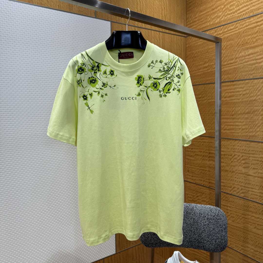 Gucci Soft Cotton Jersey T-shirt With Print - DesignerGu