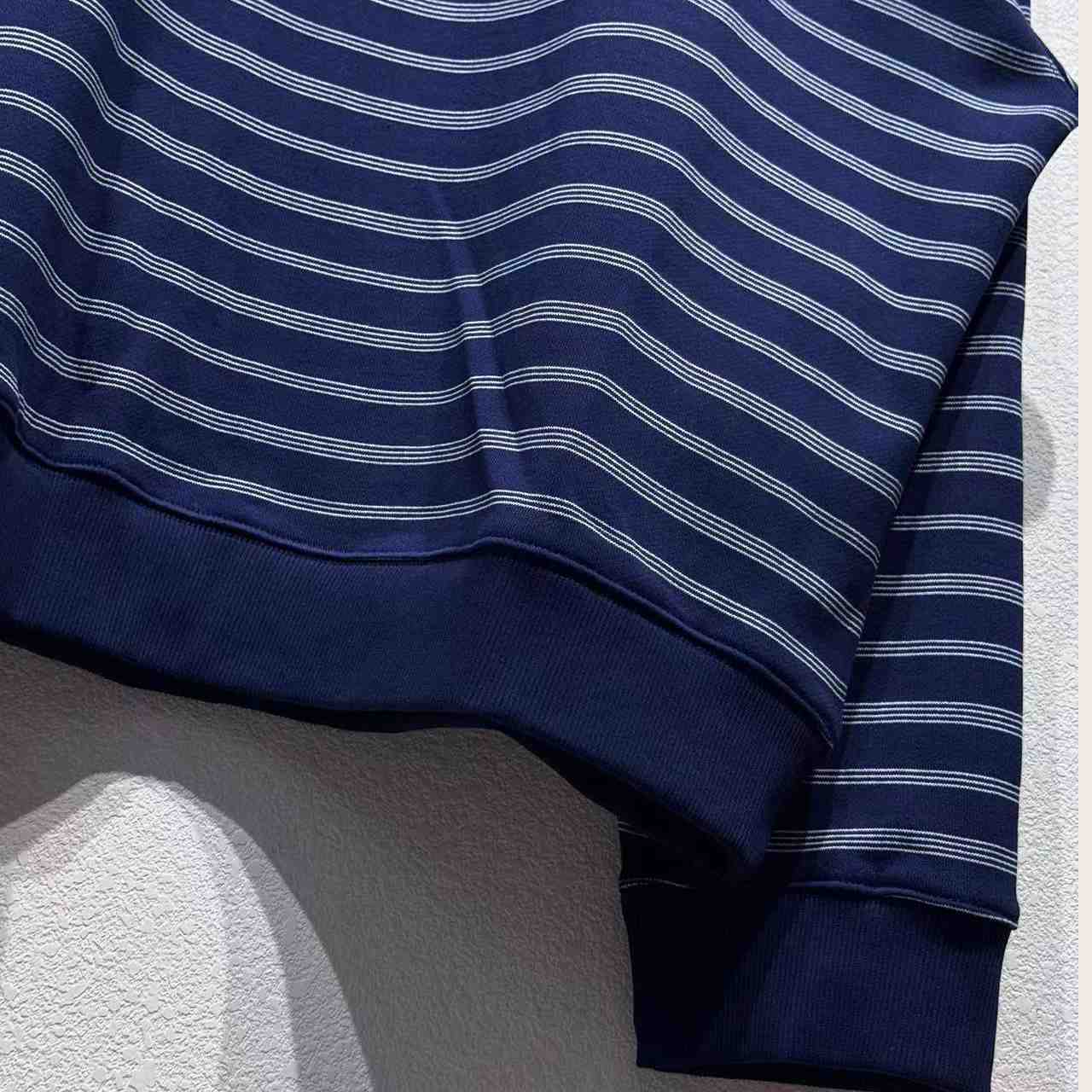 Miu Miu Striped Zipper Polo Shirt - DesignerGu