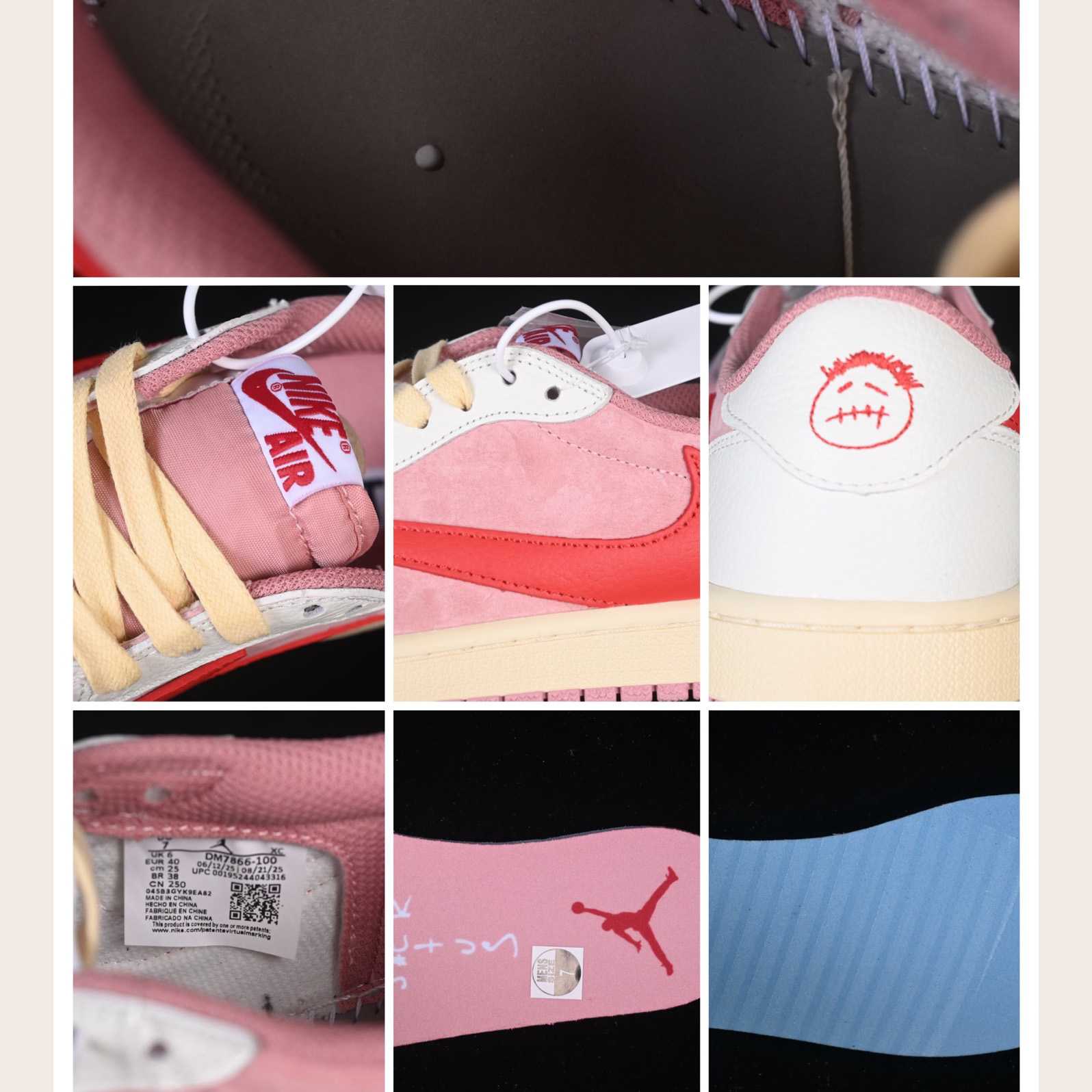 Travis Scott x Jordan Air Jordan 1 Low OG   DM7866-100 - DesignerGu