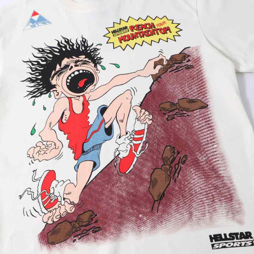 Hellstar Mountain Climber T-Shirt 'White' - DesignerGu