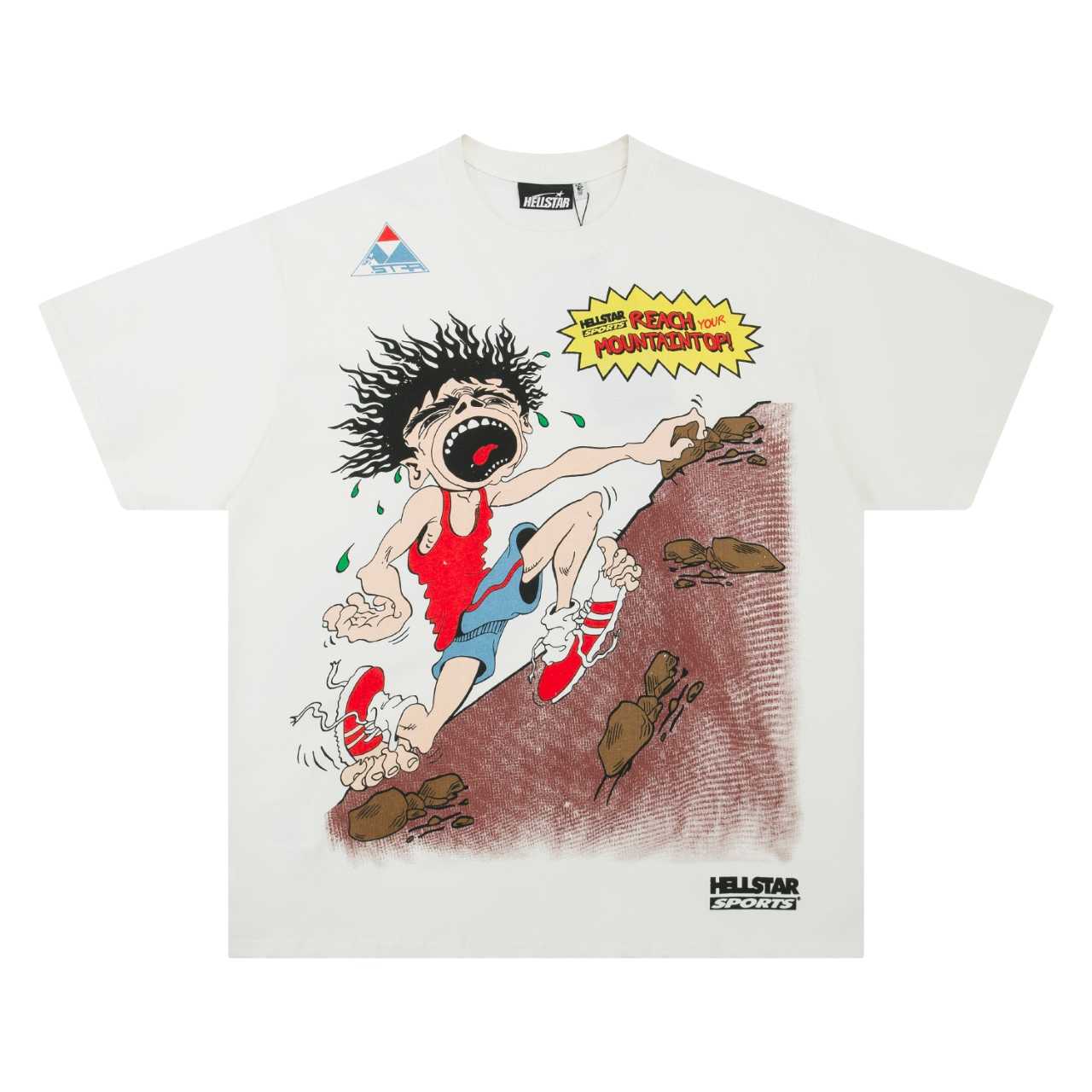 Hellstar Mountain Climber T-Shirt 'White' - DesignerGu