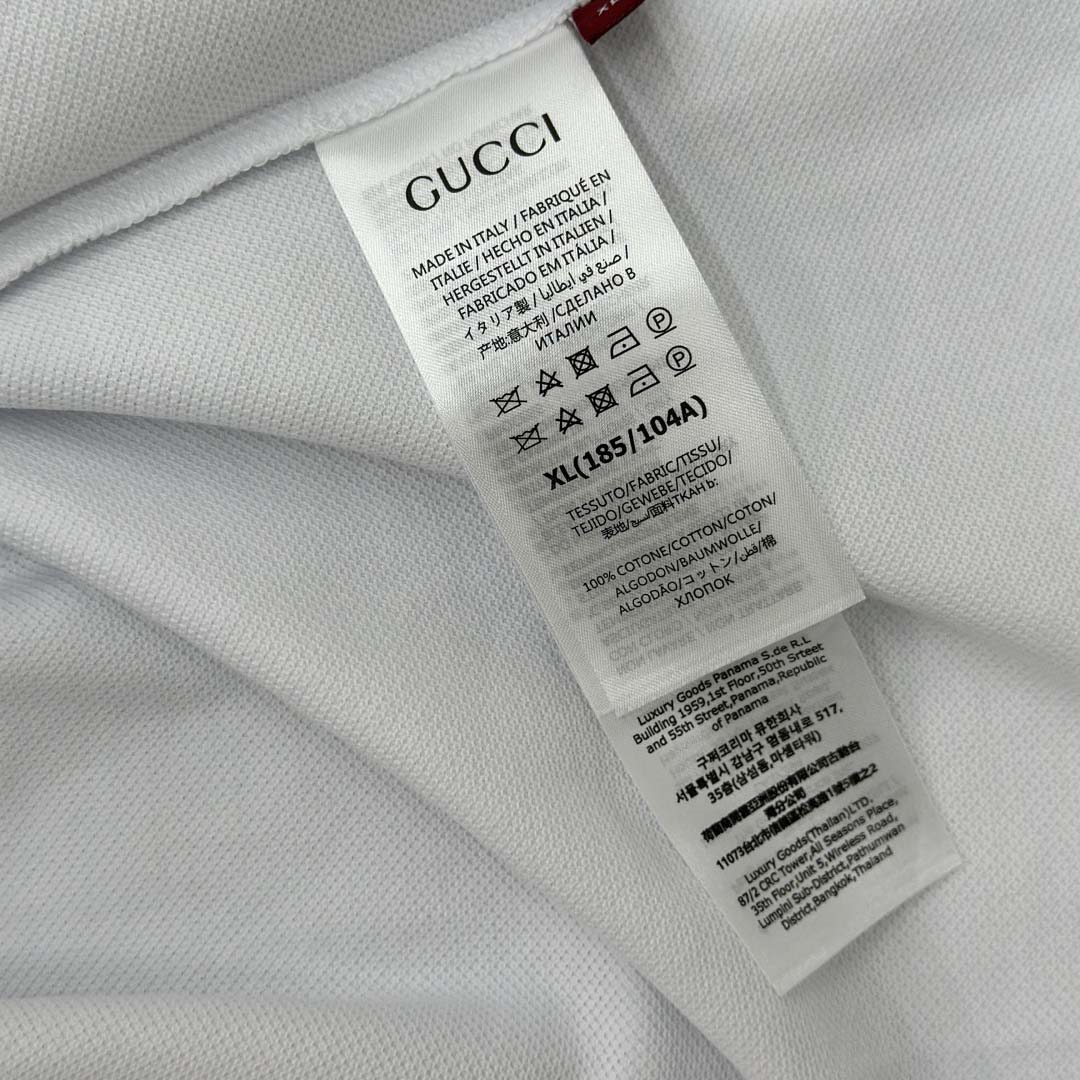 Gucci Cotton Piquet Polo Shirt - DesignerGu