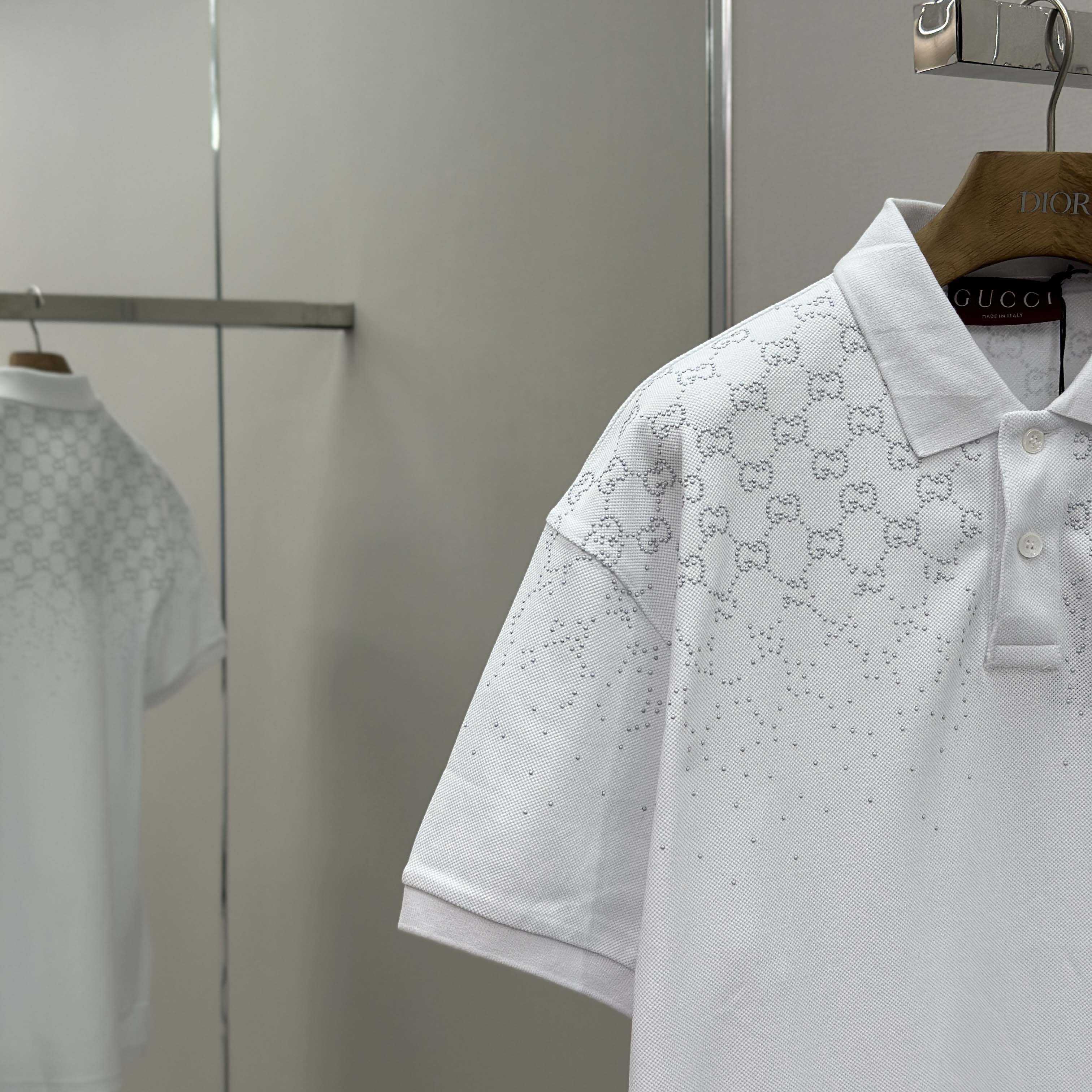 Gucci Cotton Piquet Polo Shirt - DesignerGu