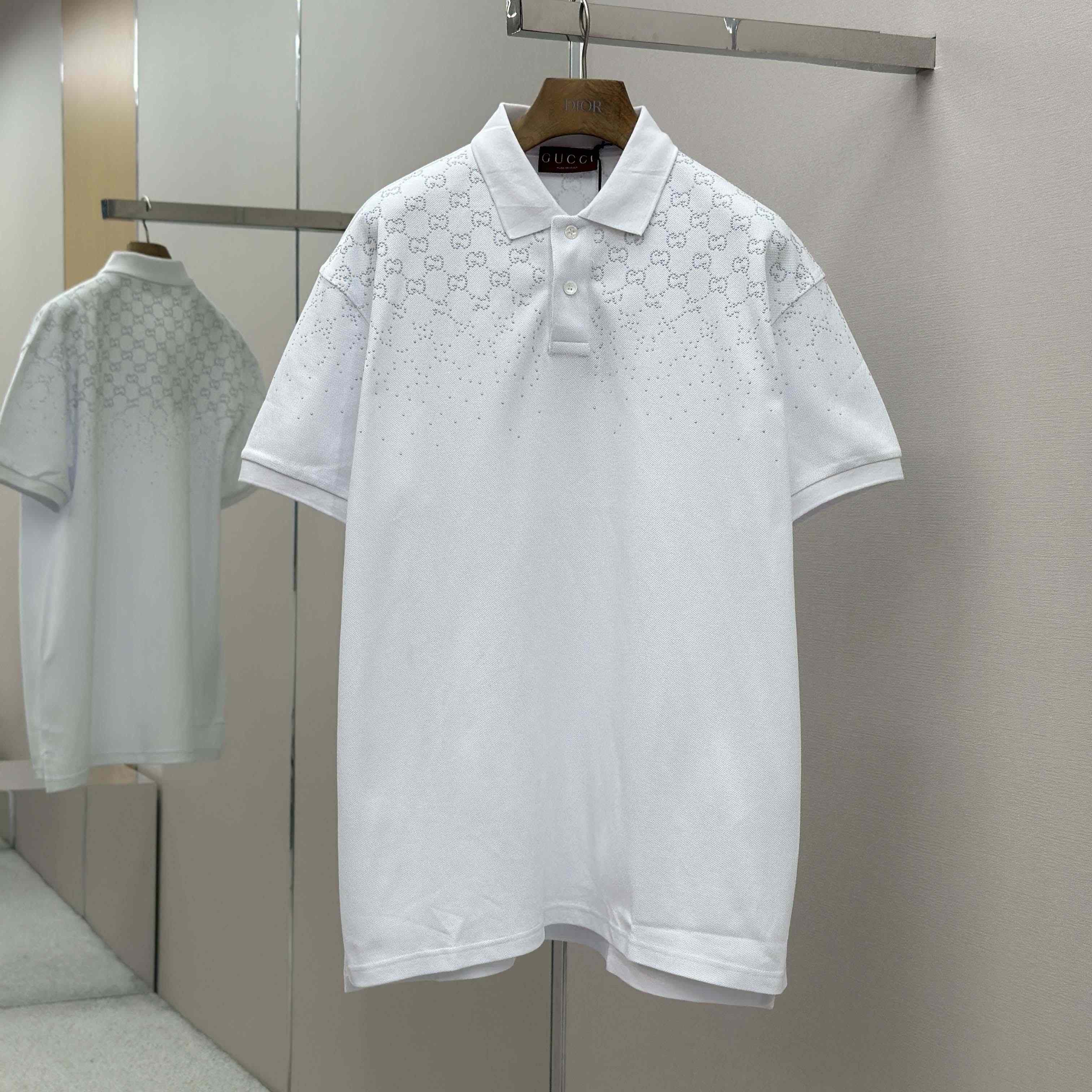 Gucci Cotton Piquet Polo Shirt - DesignerGu