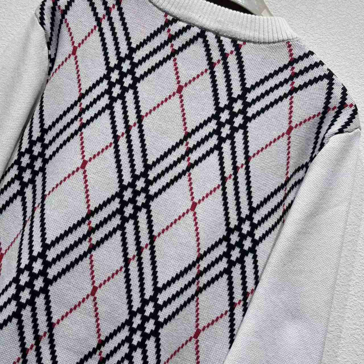 Burberry Argyle Check Wool Blend Sweater - DesignerGu