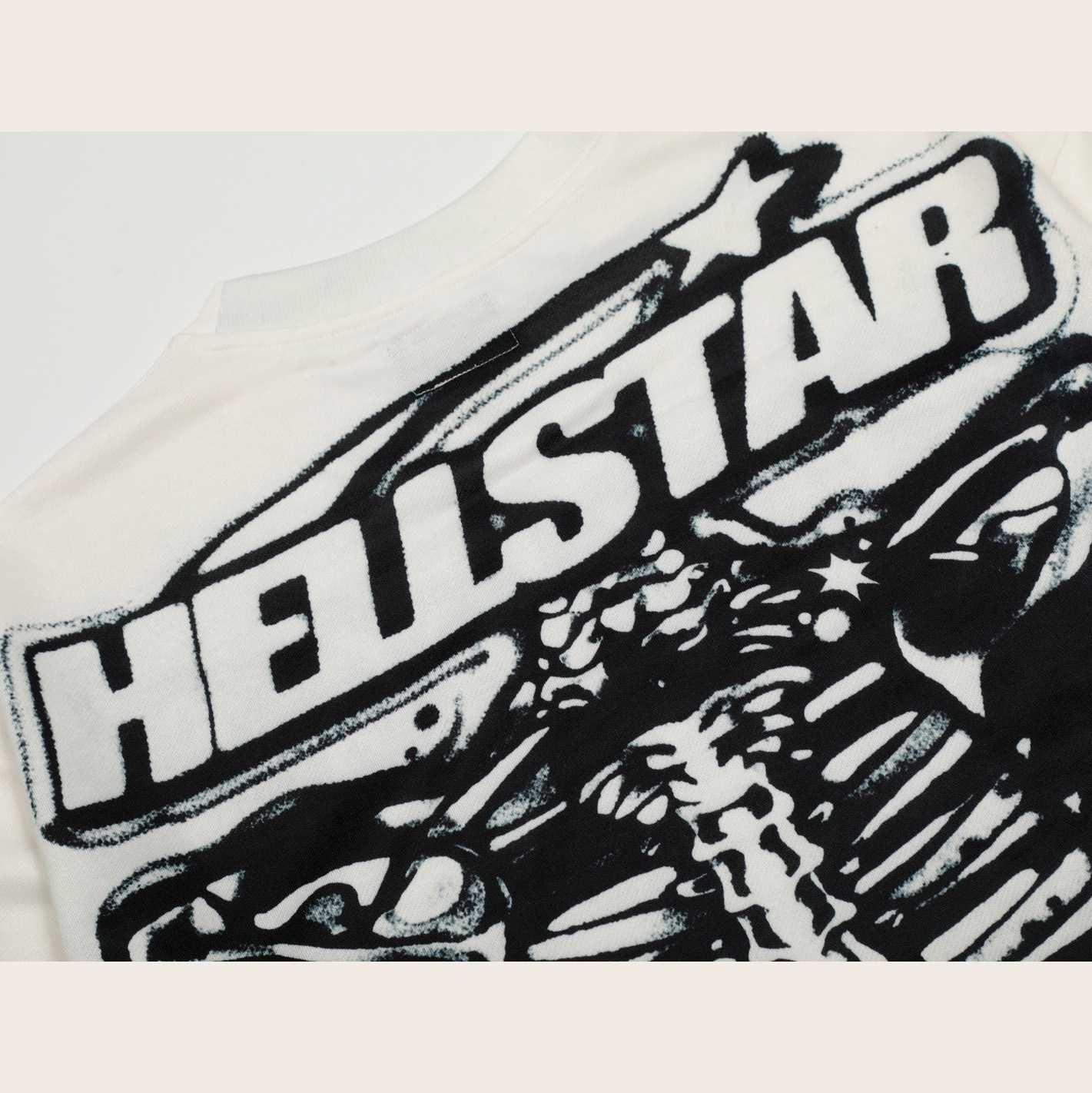 Hellstar Airbrushed Bones Longsleeve Shirt - DesignerGu