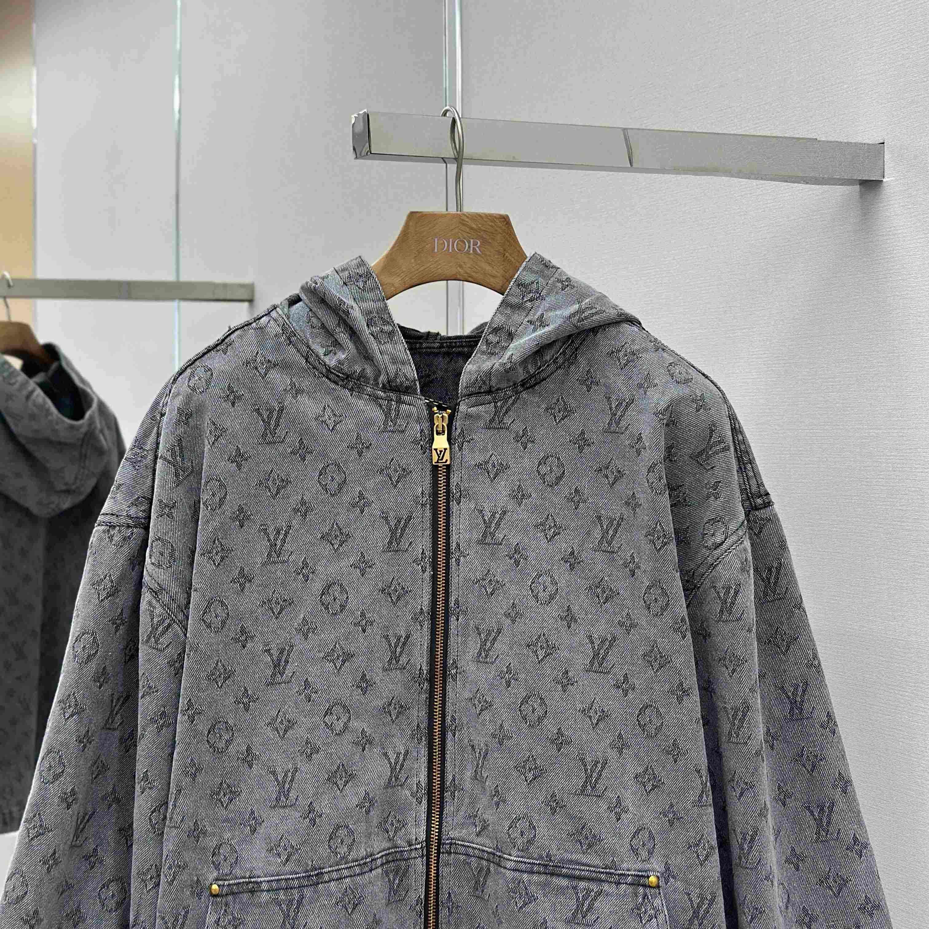 Louis Vuitton Monogram Hooded Jacket - DesignerGu