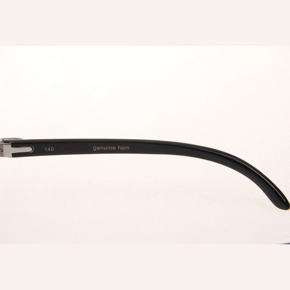 Cartier CT_3524012 Diamond White Mix Black Buffalo Eyeglasses In Silver Brown - DesignerGu