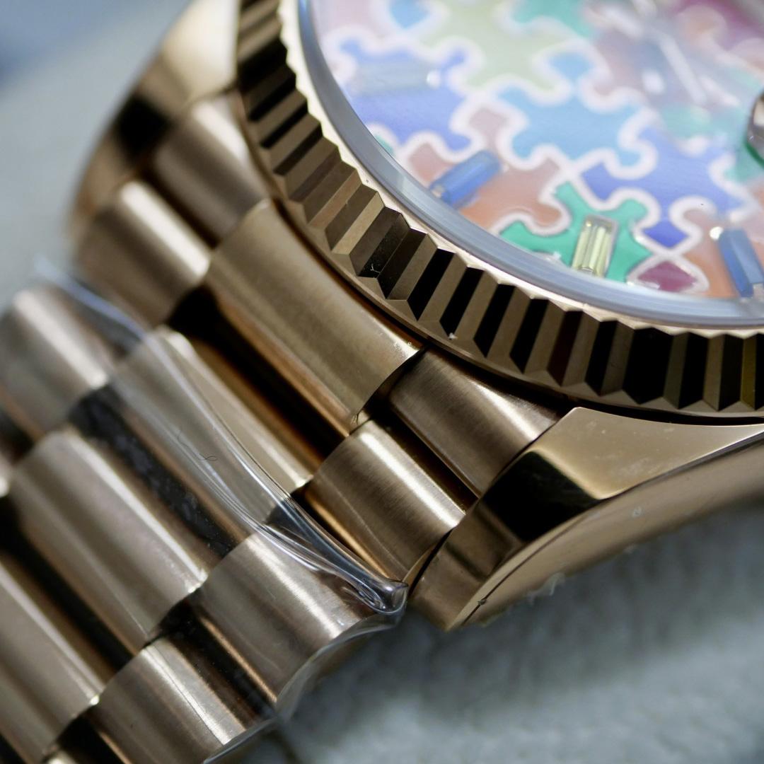 Rolex Oyster Perpetual Day-Date, 36mm, rose gold  128235 - DesignerGu