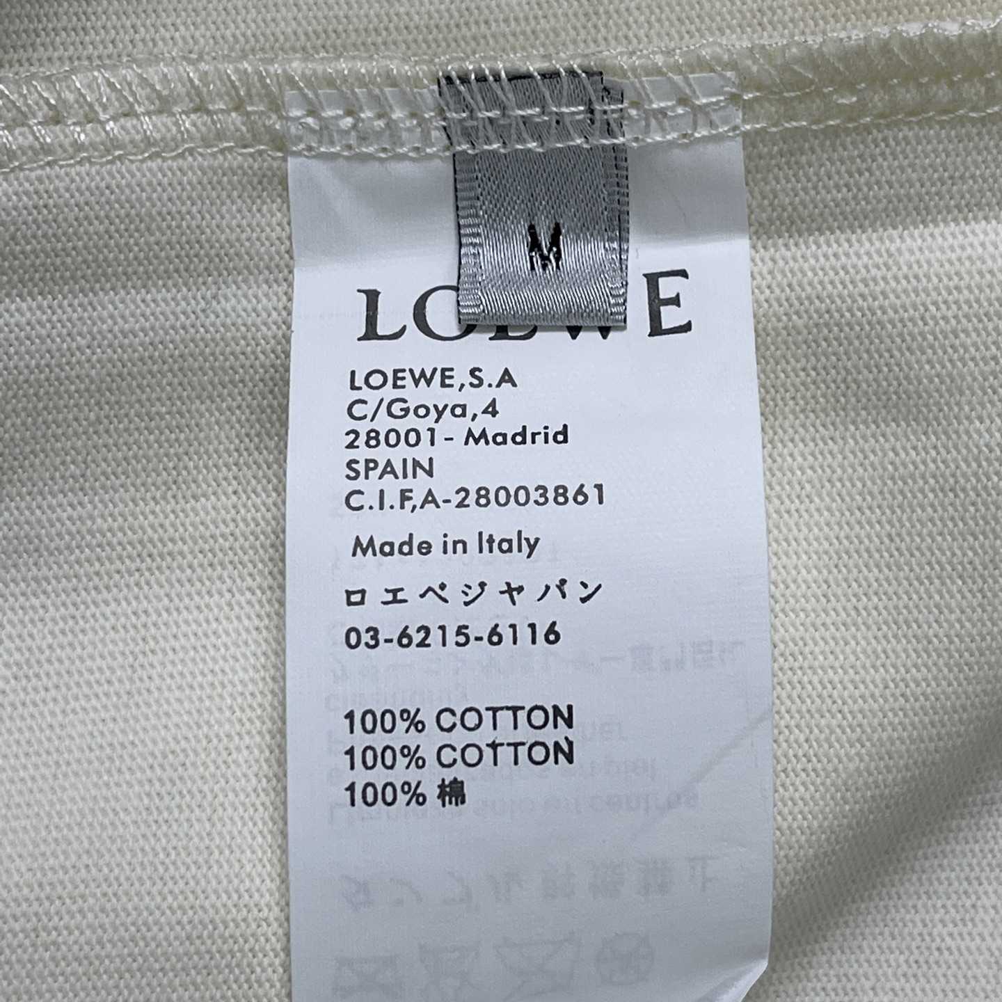 Loewe Loose Fit T-shirt In Cotton - DesignerGu