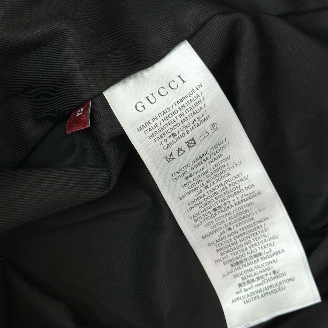 Gucci Cotton Twill Jacket With Web Detail - DesignerGu