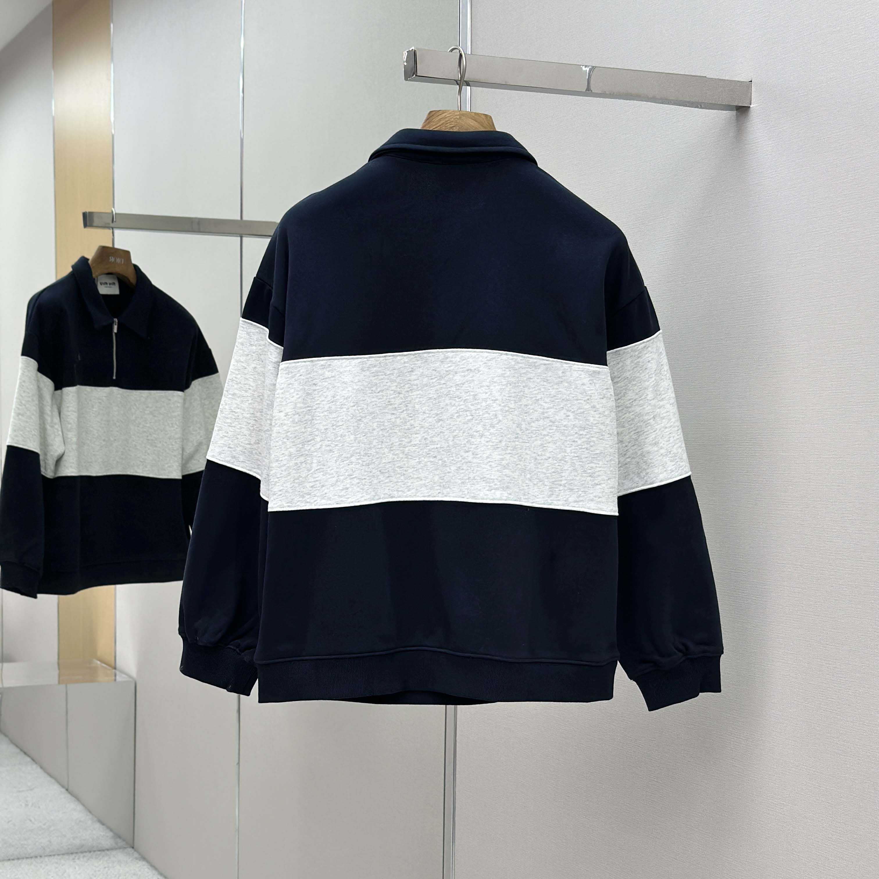 Miu Miu Half-zip Cotton Sweatshirt - DesignerGu