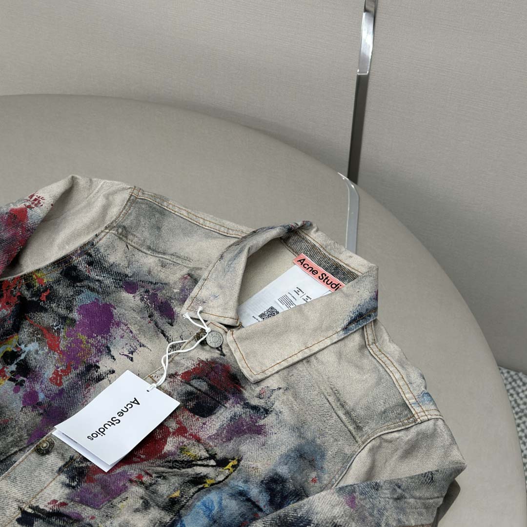 Acne Studios Jacket Trompe L'oeil Print - DesignerGu