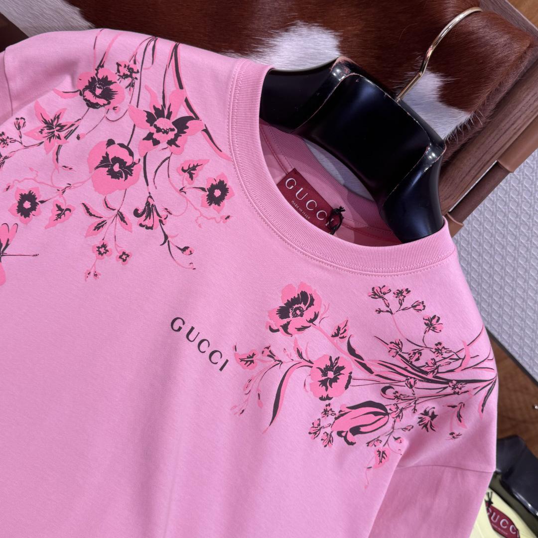 Gucci Soft Cotton Jersey T-shirt With Print - DesignerGu