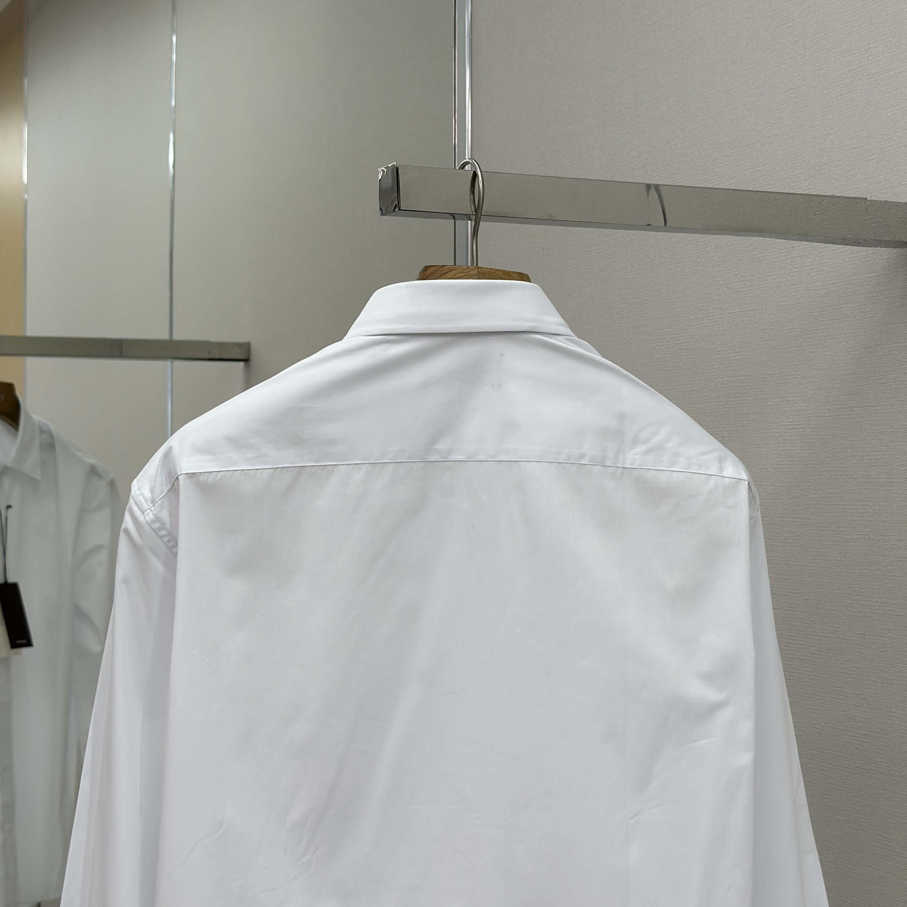 Gucci Cotton Poplin Shirt With Embroidery - DesignerGu