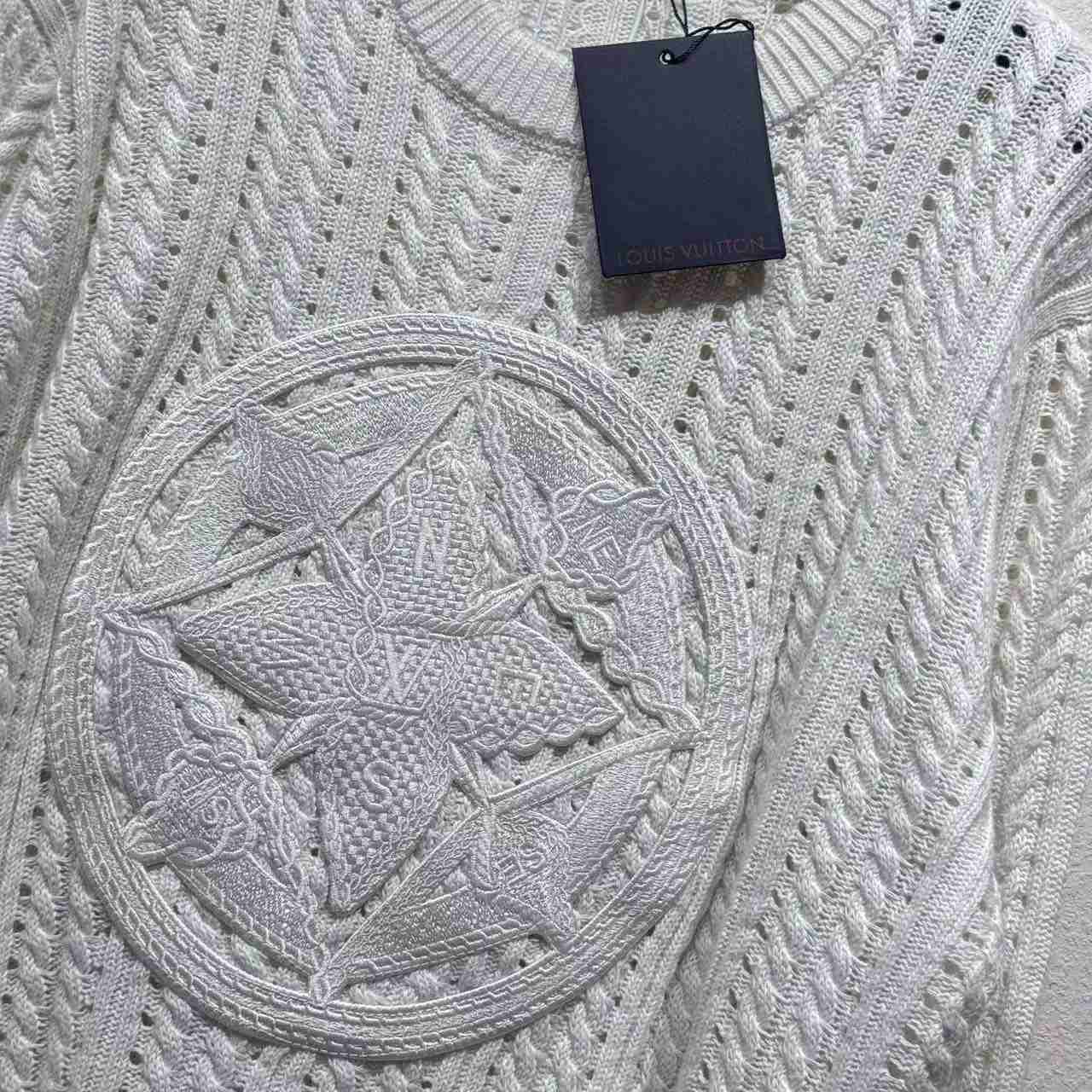 Louis Vuitton Long-Sleeved Cable-Knit Crewneck   1AHVOL - DesignerGu