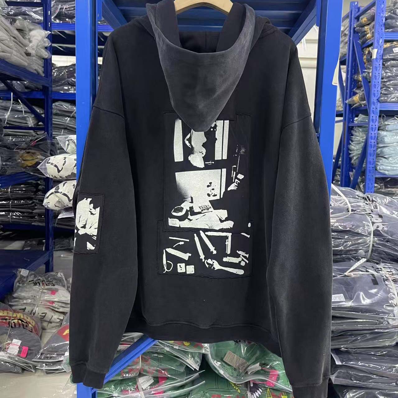 Enfants Riches Déprimés ERD Disarm Assemblage Zip Hoodie - DesignerGu
