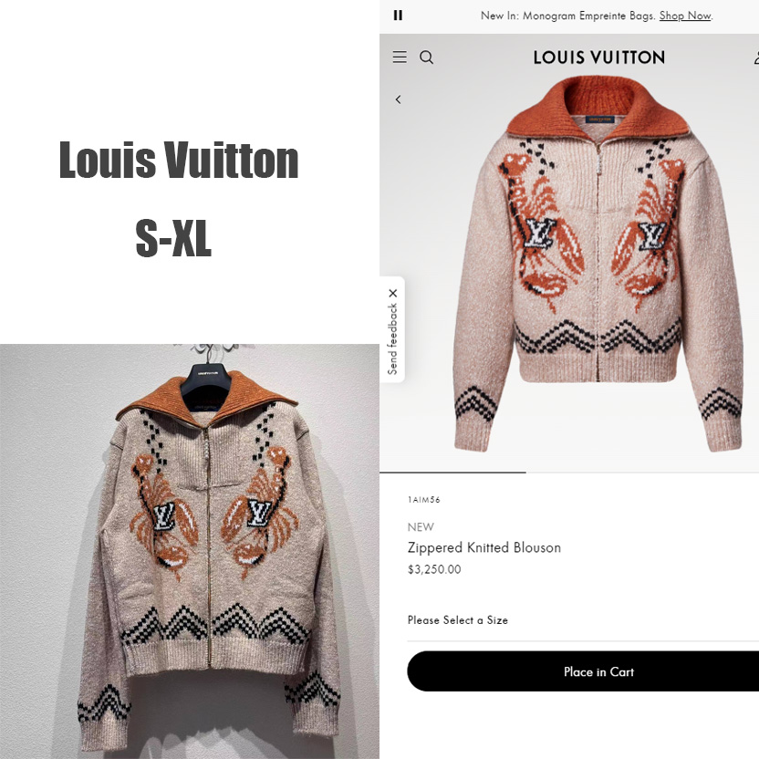 Louis Vuitton Zippered Knitted Blouson   1AIM56 - DesignerGu