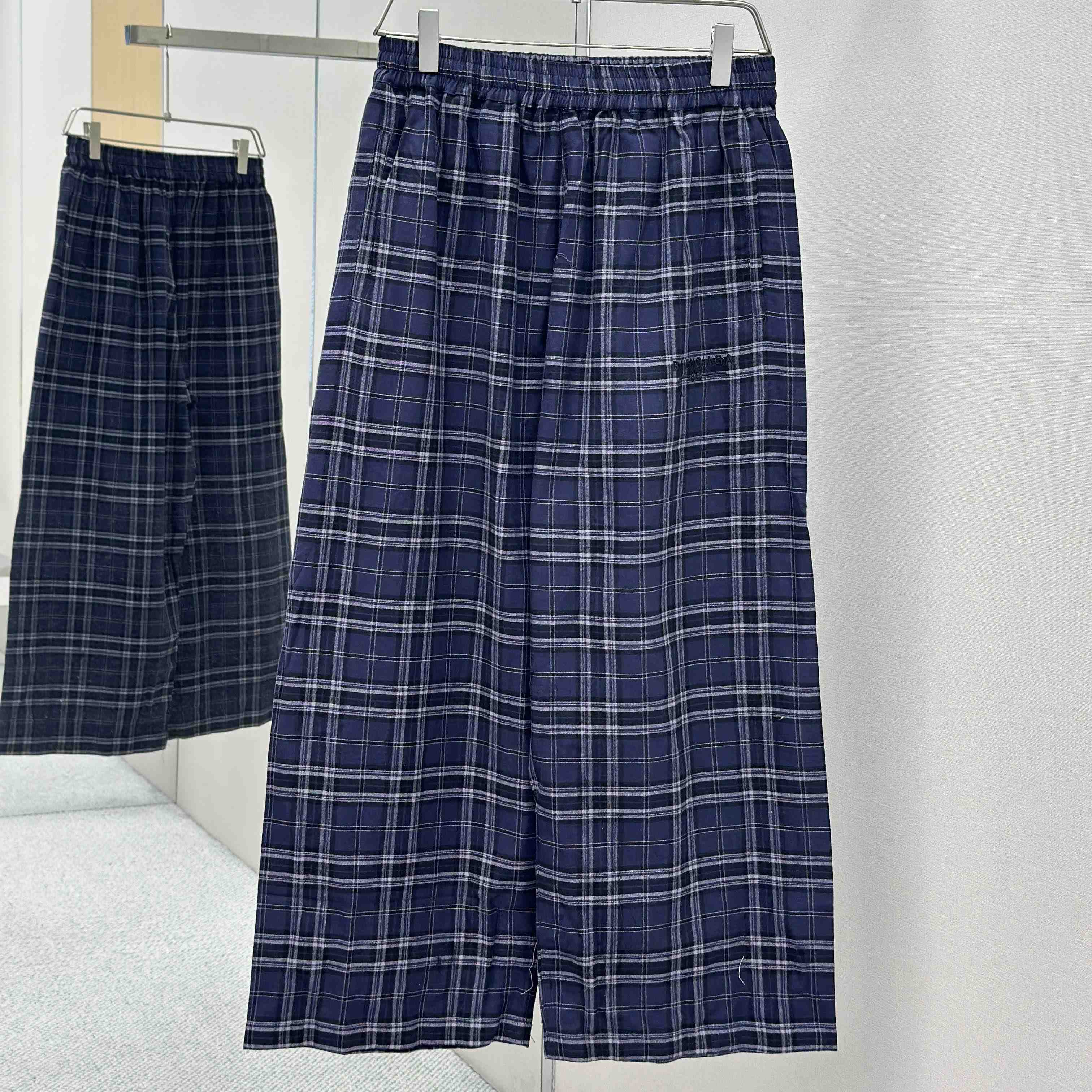 Balenciaga Check Tracksuit Pants - DesignerGu