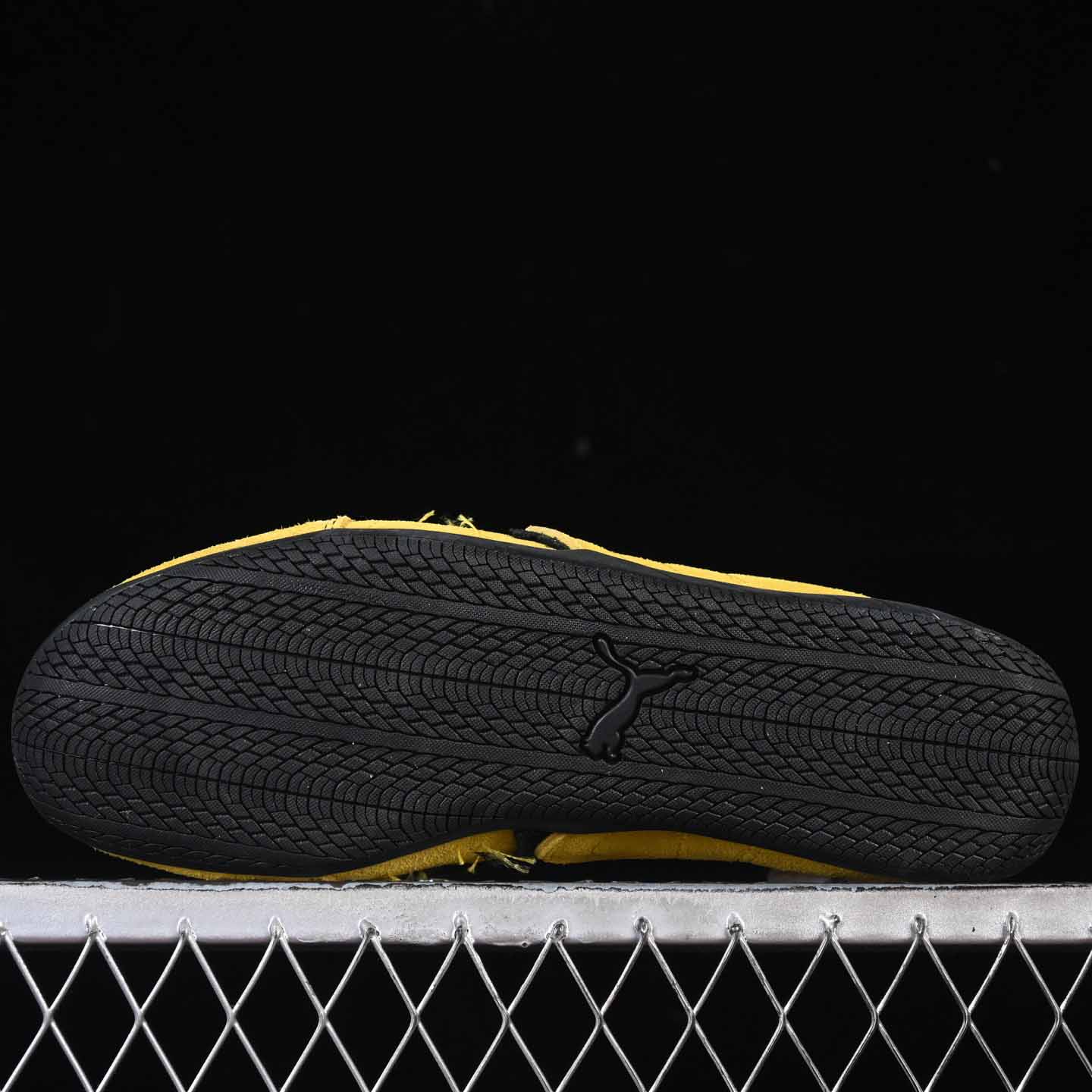 Balenciaga Speedcat Suede Balenciaga In Yellow And Black Distressed Suede Cowskin - DesignerGu